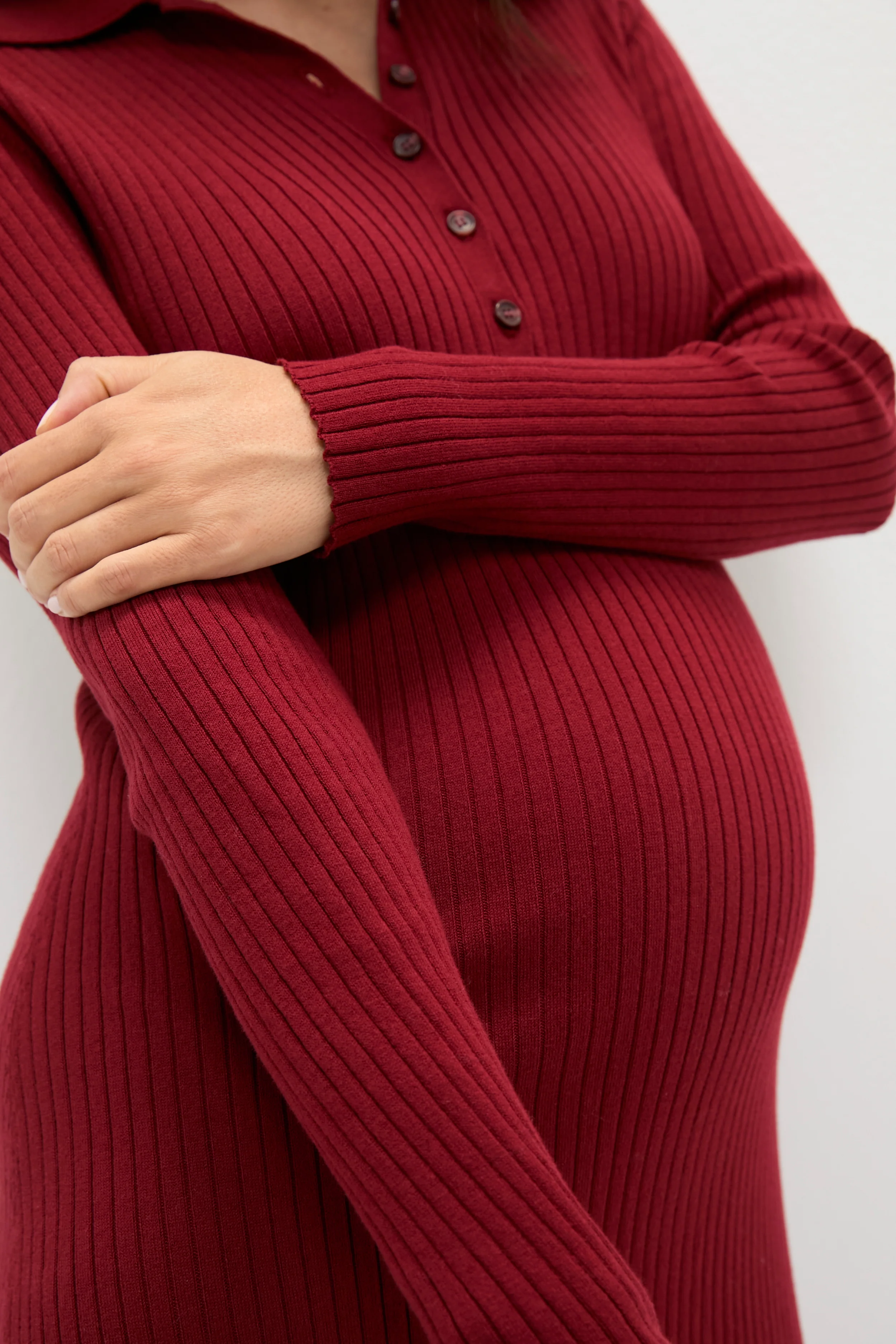 Cranberry Averie Polo Rib Sweater Dress - Image 6