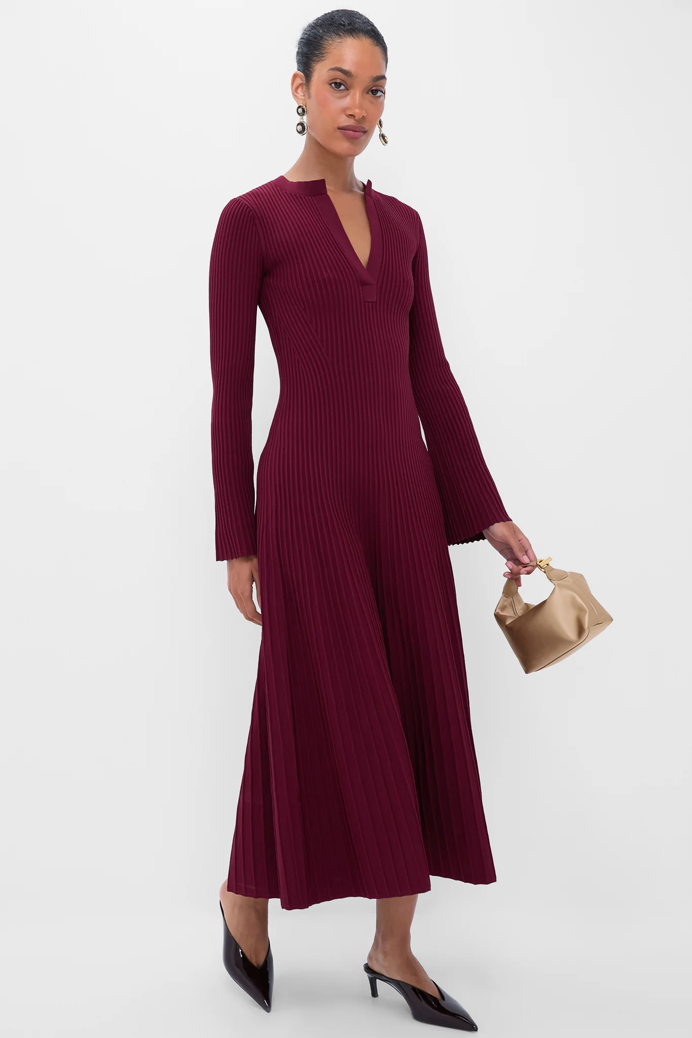 Cranberry Genna Long Sleeve Midi Dress - Image 2