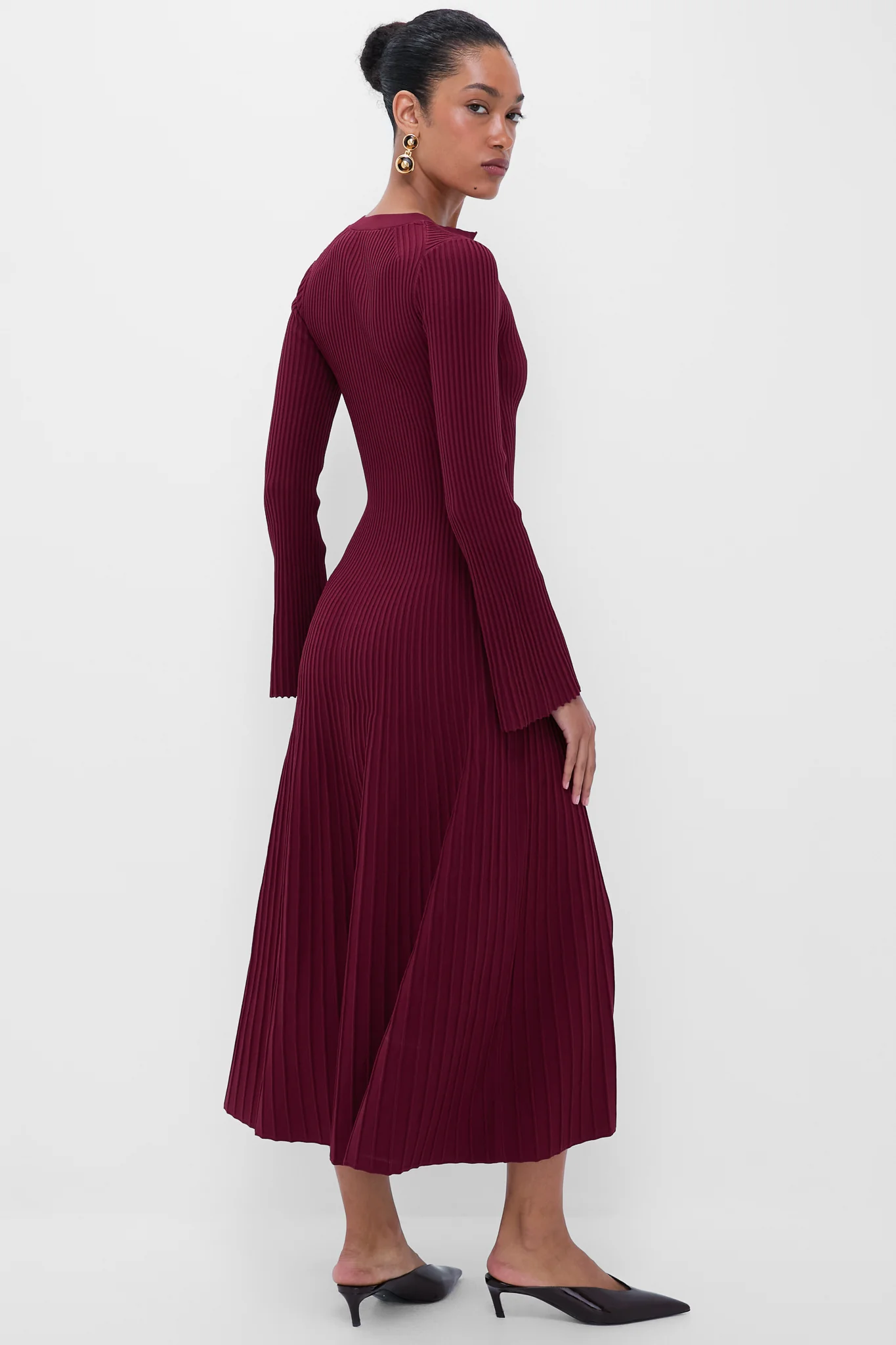 Cranberry Genna Long Sleeve Midi Dress - Image 4