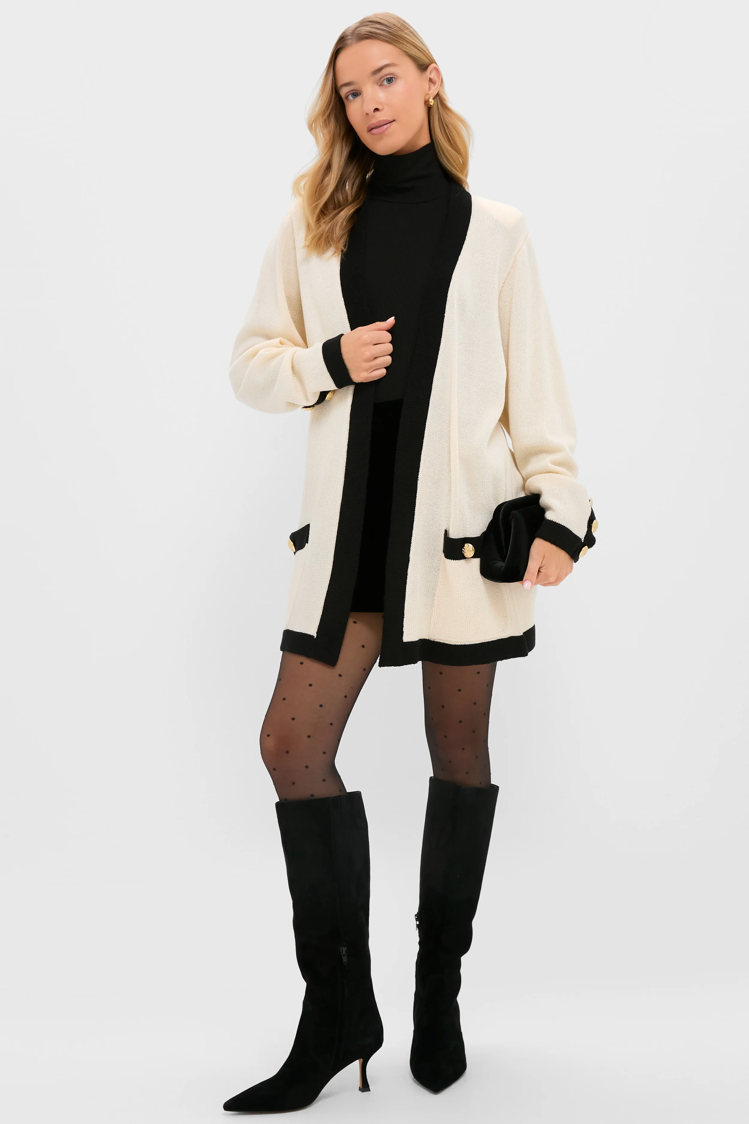Cream and Black Georgie Sweater - Image 2