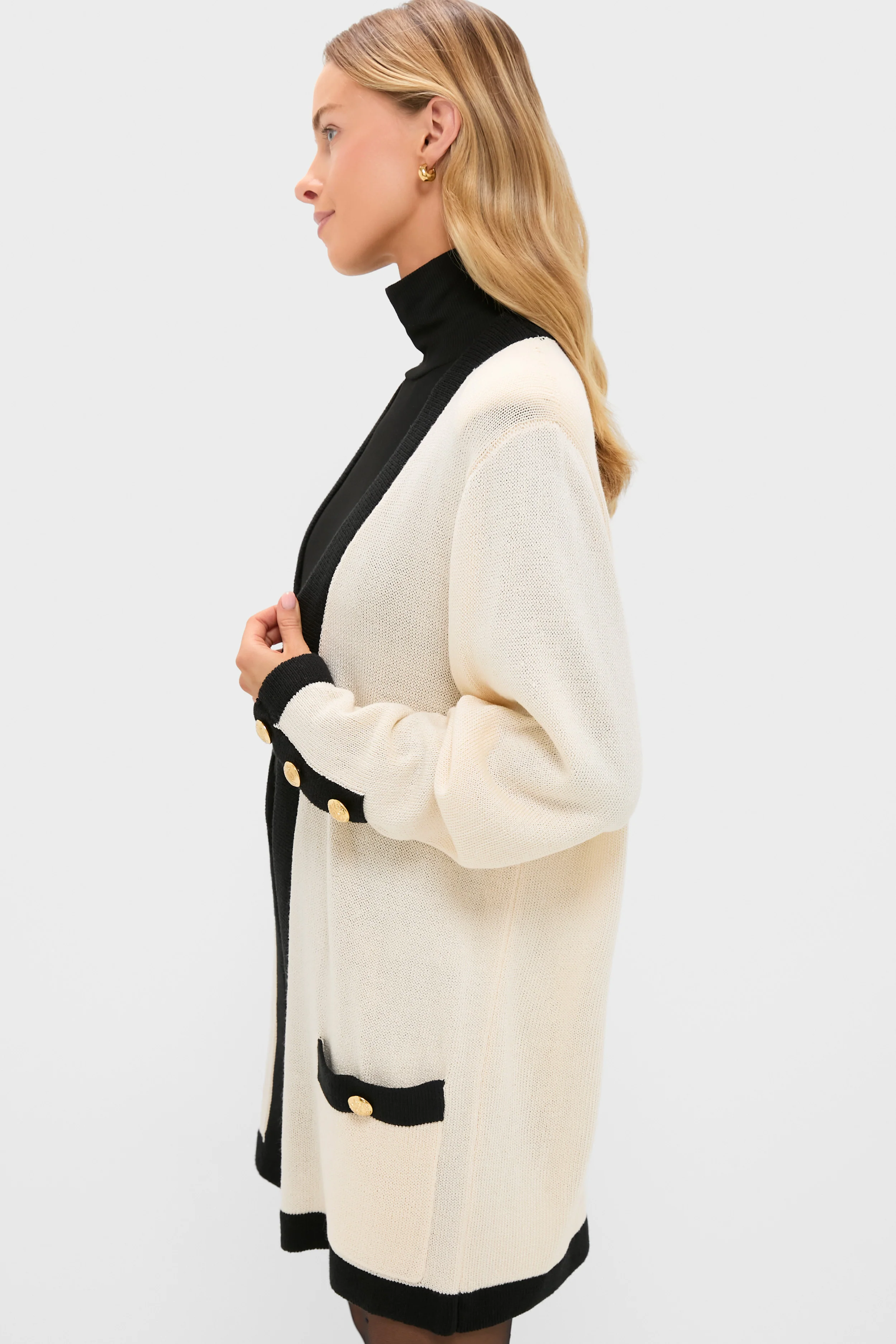 Cream and Black Georgie Sweater - Image 3