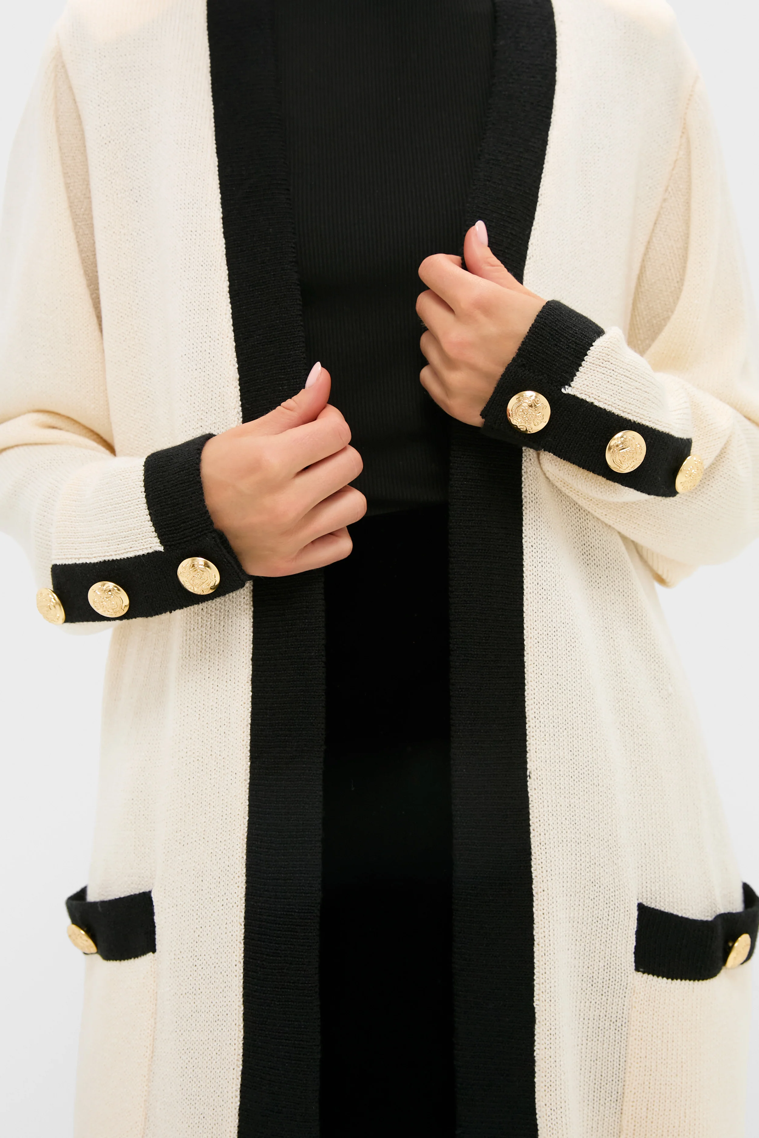 Cream and Black Georgie Sweater - Image 5