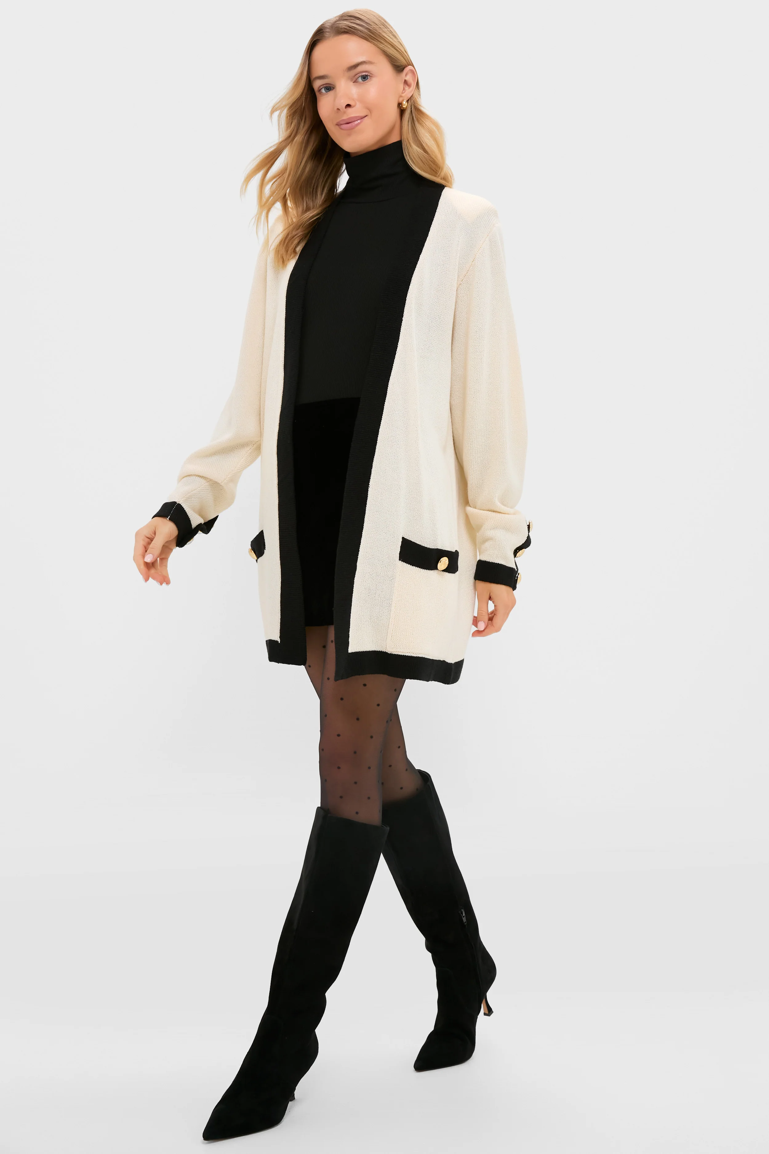 Cream and Black Georgie Sweater - Image 6