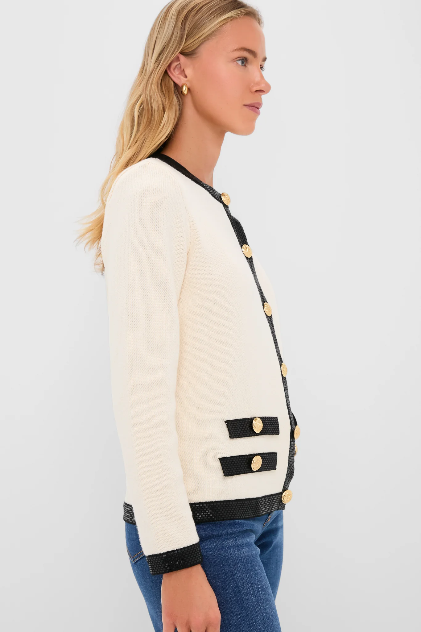 Cream and Black Stefi Sweater - Image 3