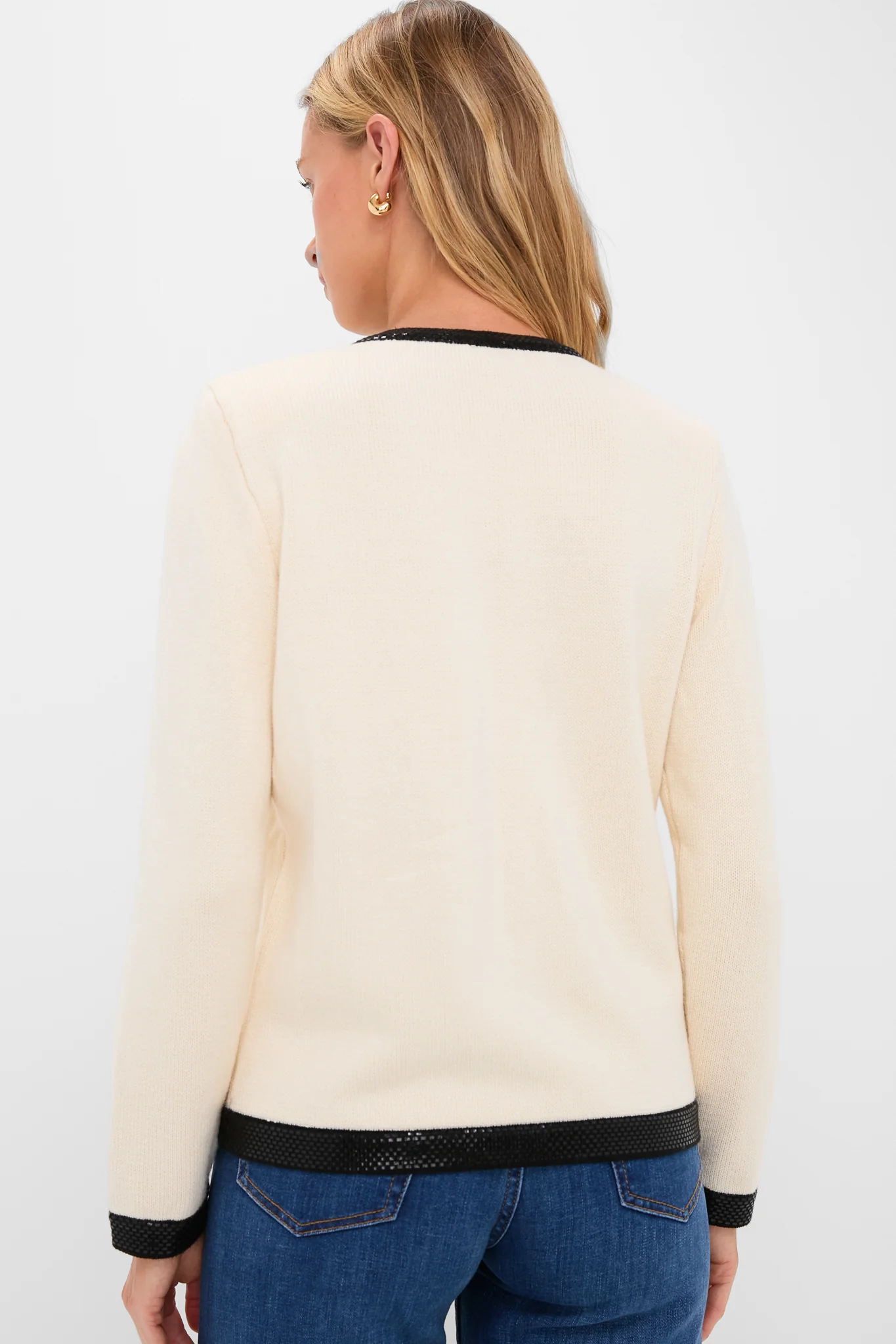 Cream and Black Stefi Sweater - Image 4