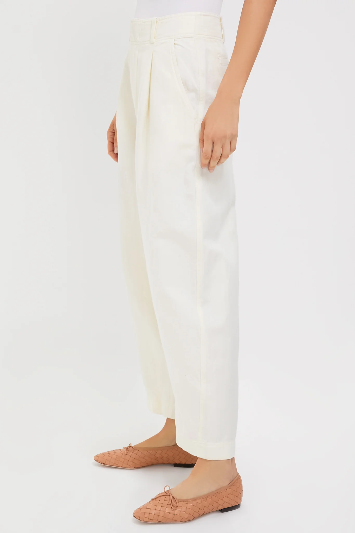 Cream Bari Cropped Trouser - Image 5