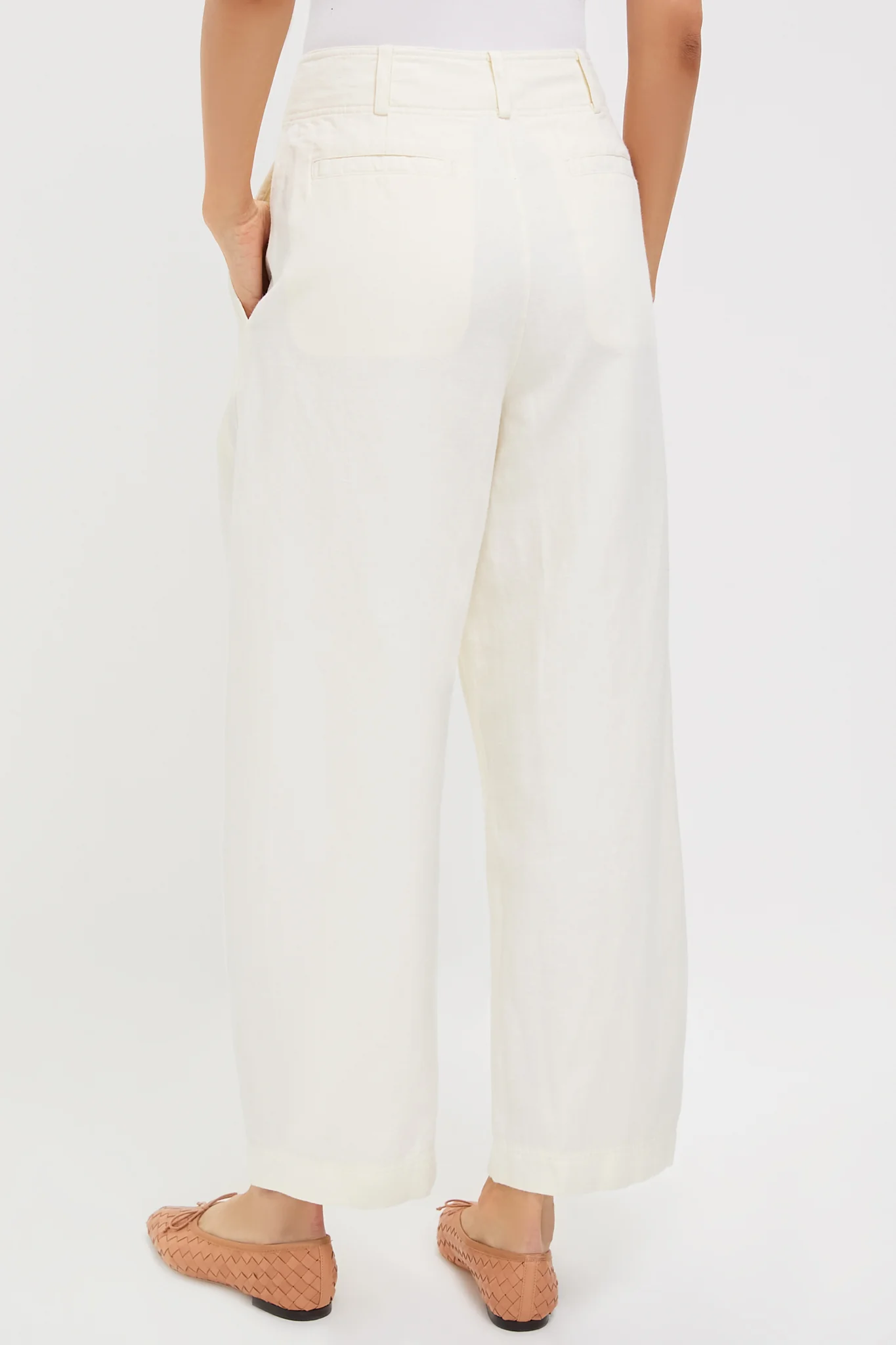 Cream Bari Cropped Trouser - Image 6