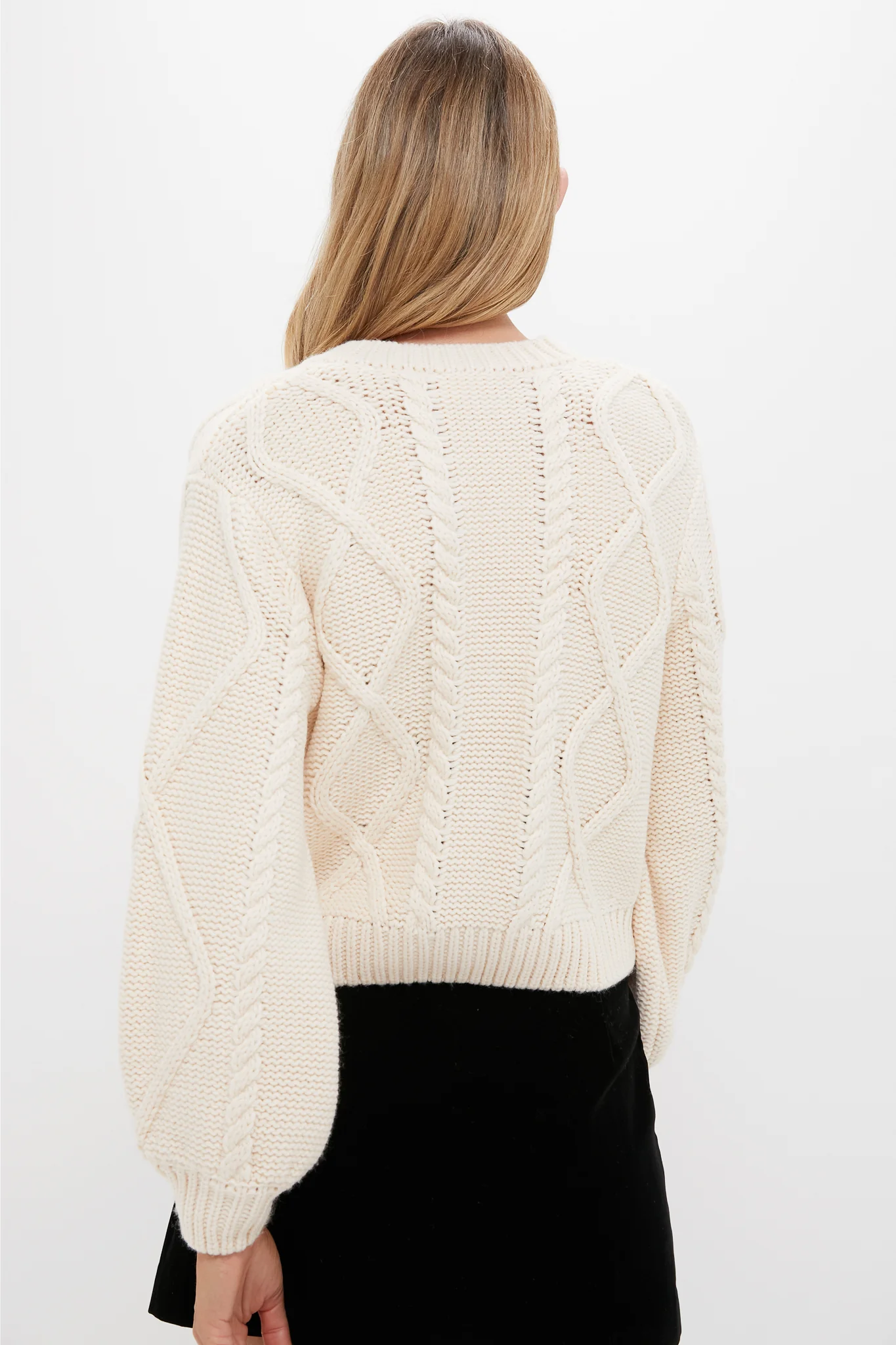 Cream & Black Velvet Bows Bess Cardigan - Image 4