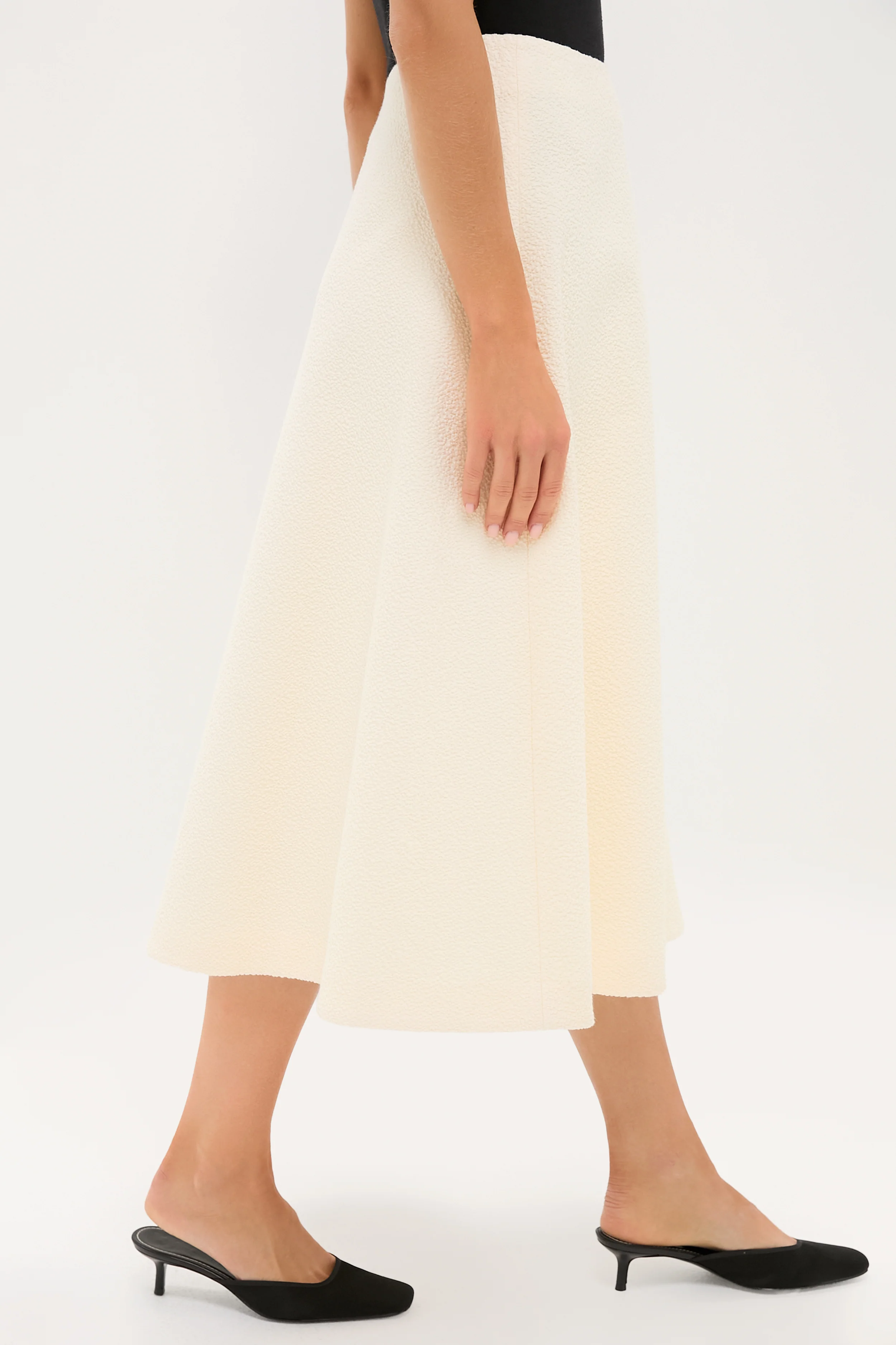 Cream Boucle Nicolette Skirt - Image 3