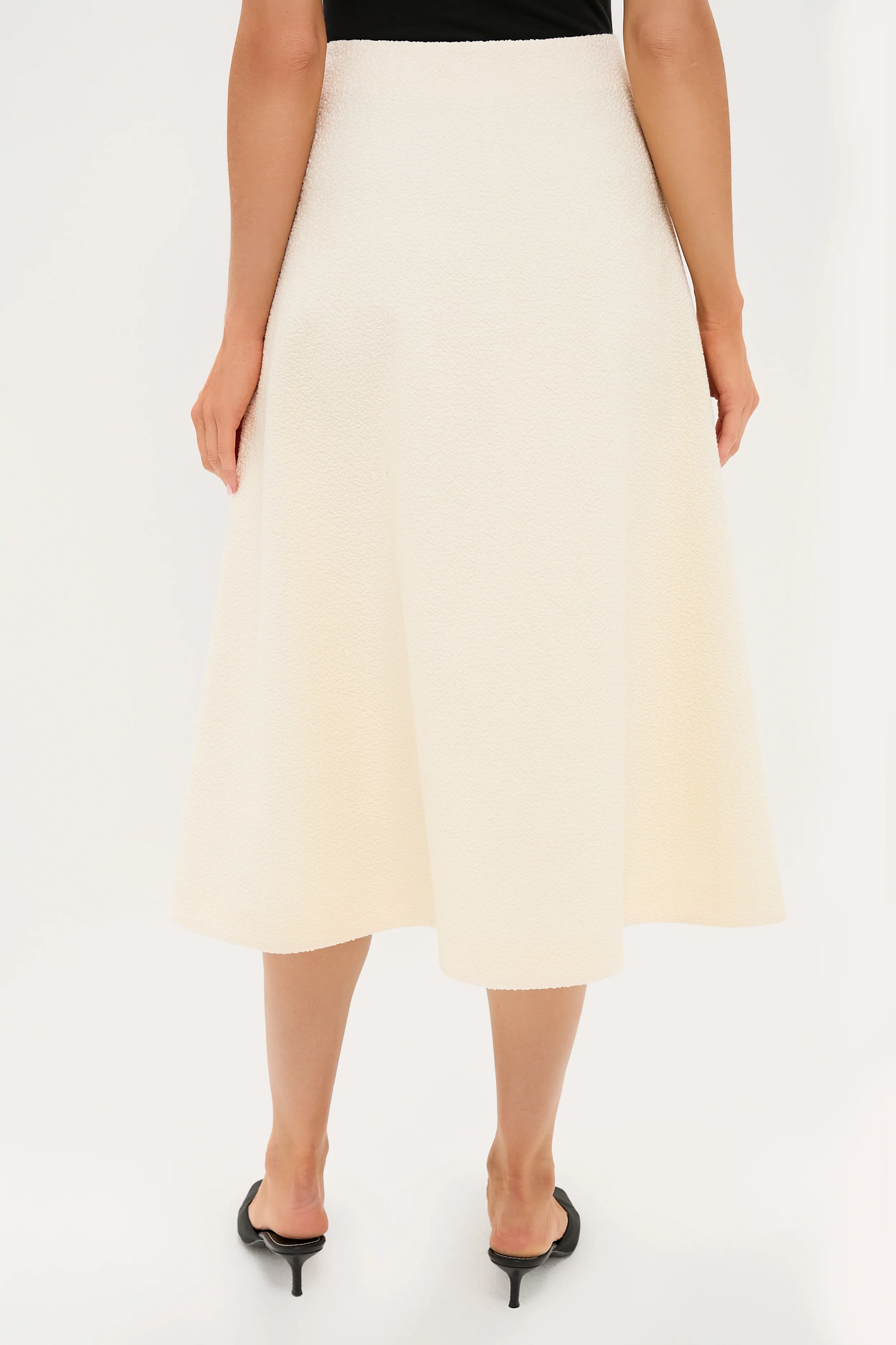 Cream Boucle Nicolette Skirt - Image 4