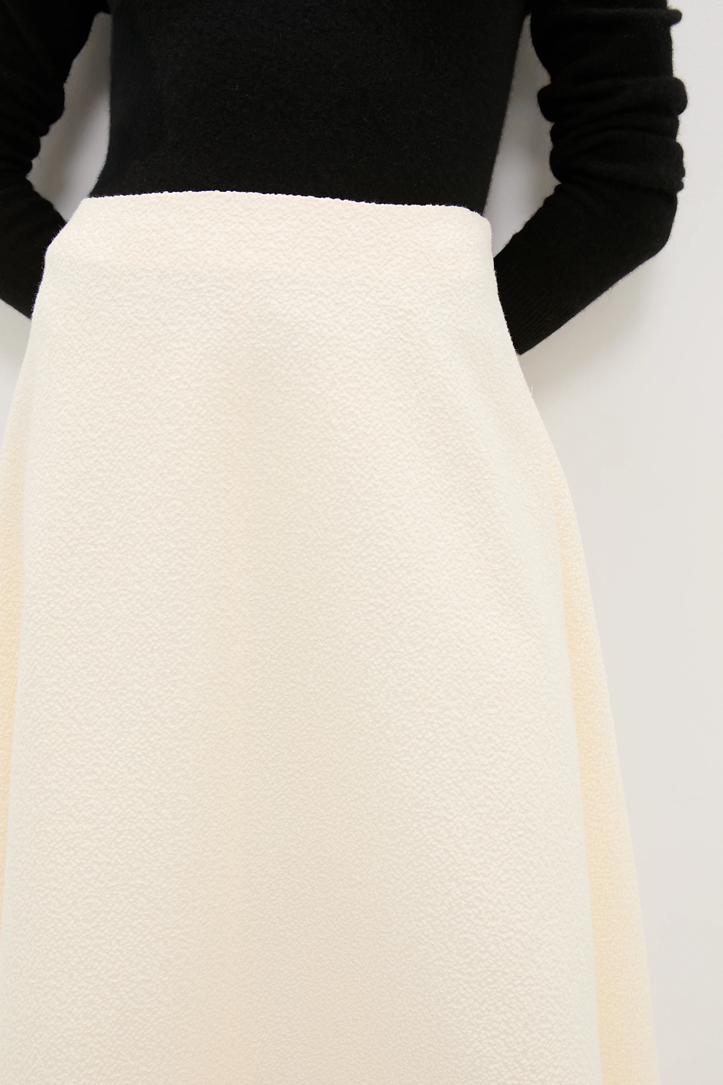 Cream Boucle Nicolette Skirt - Image 5