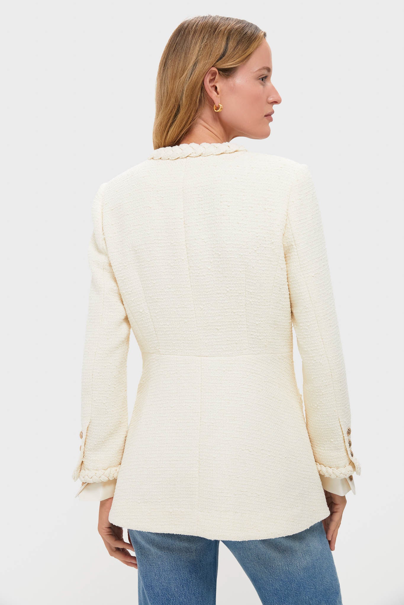 Cream Braided Trim Shay Jacket - Image 4