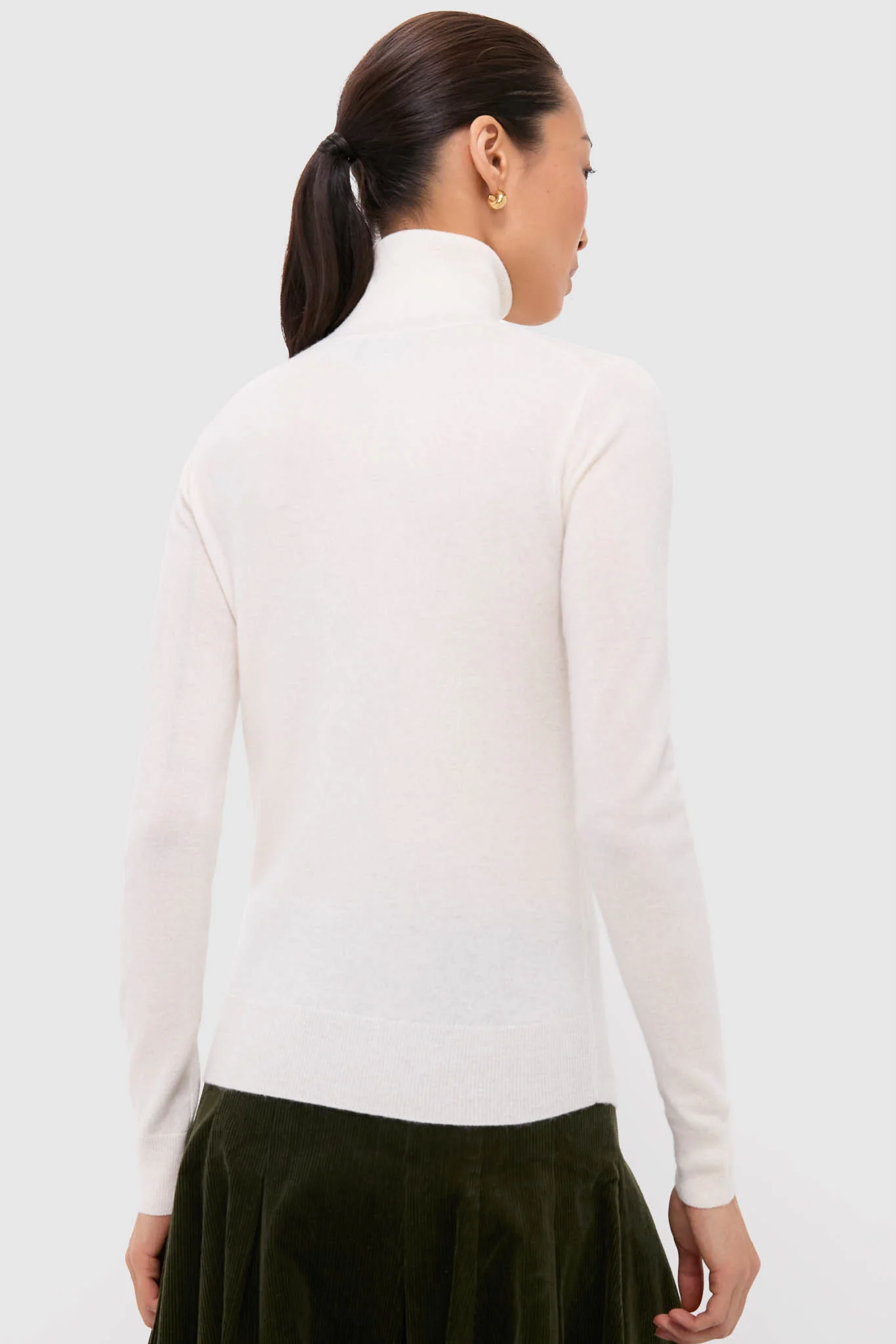 Cream Cashmere Long Sleeve Pullover - Image 4