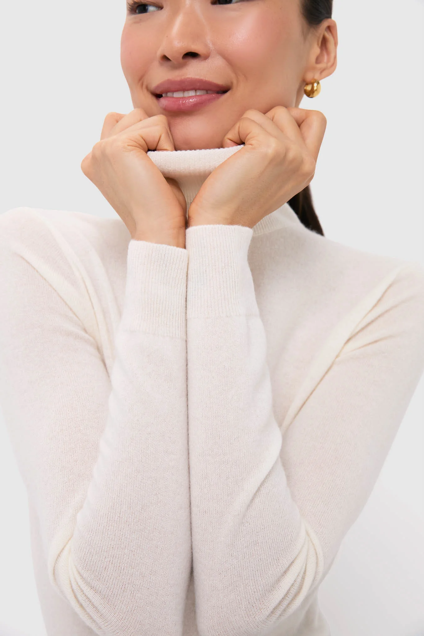 Cream Cashmere Long Sleeve Pullover - Image 5