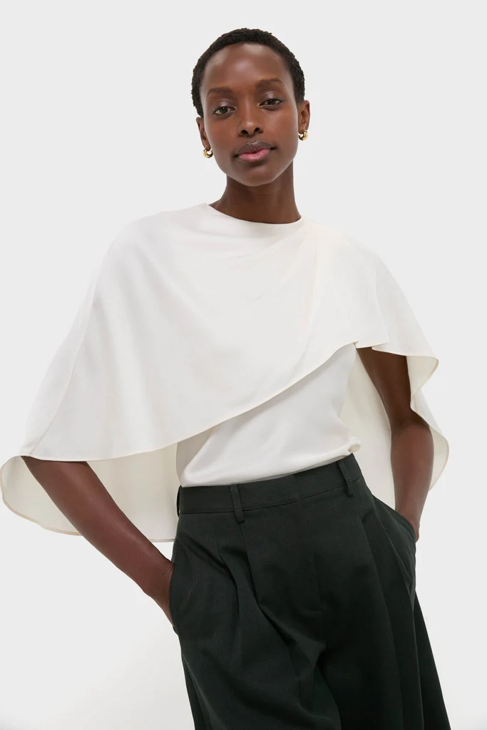 Cream Eliora Cape Top