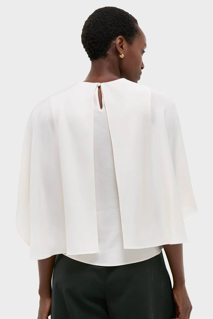 Cream Eliora Cape Top - Image 4