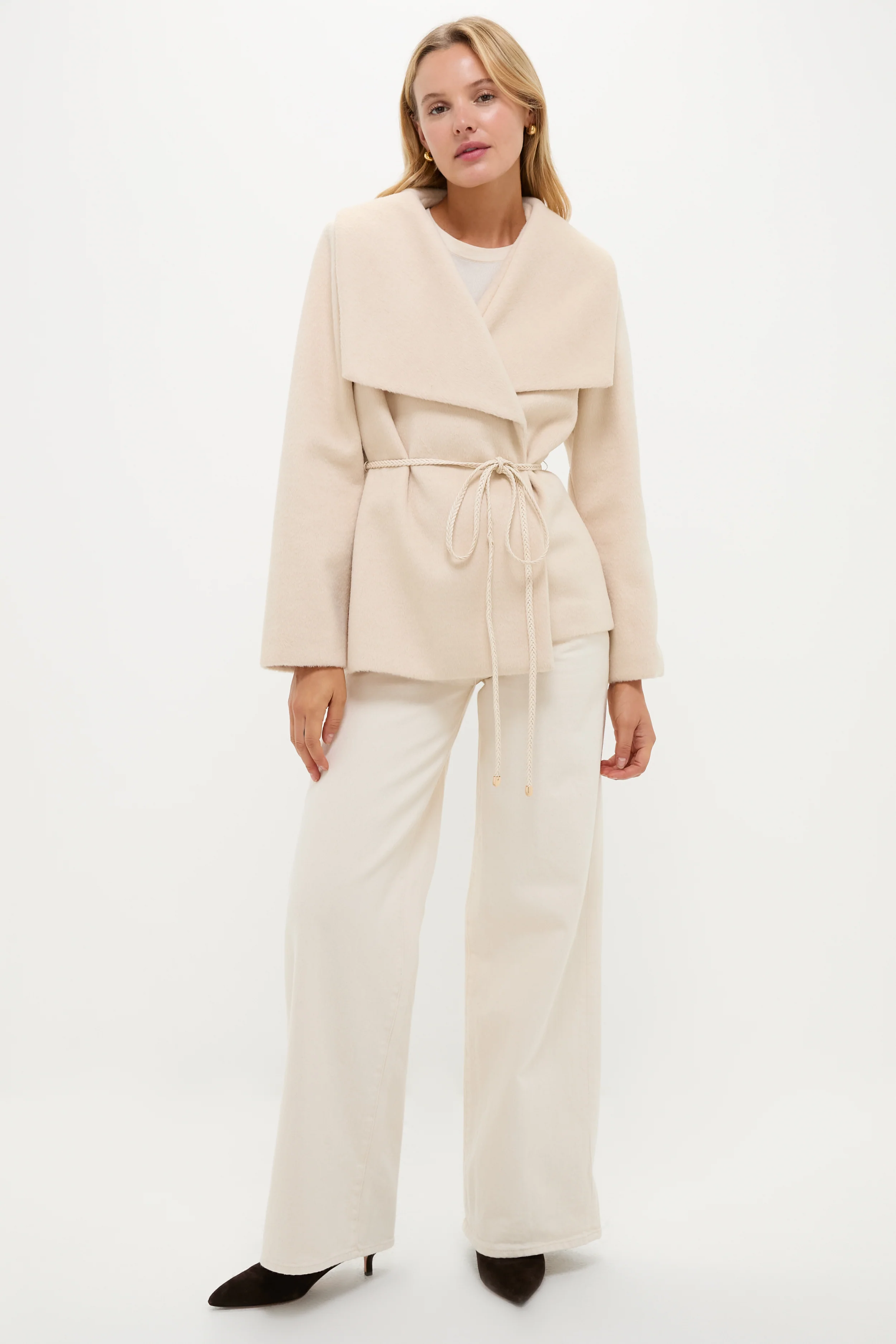 Cream Providence Wrap Jacket - Image 6