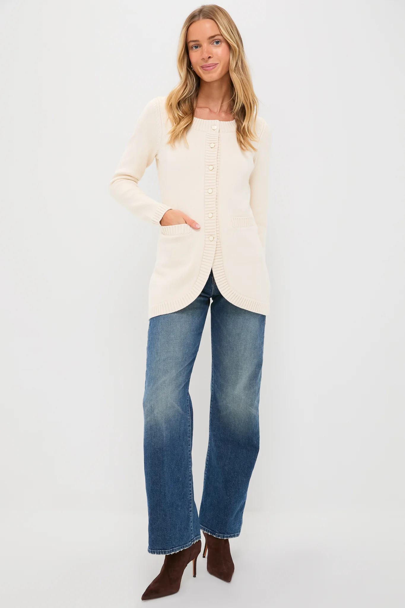 Cream Sabrina Cardigan - Image 6