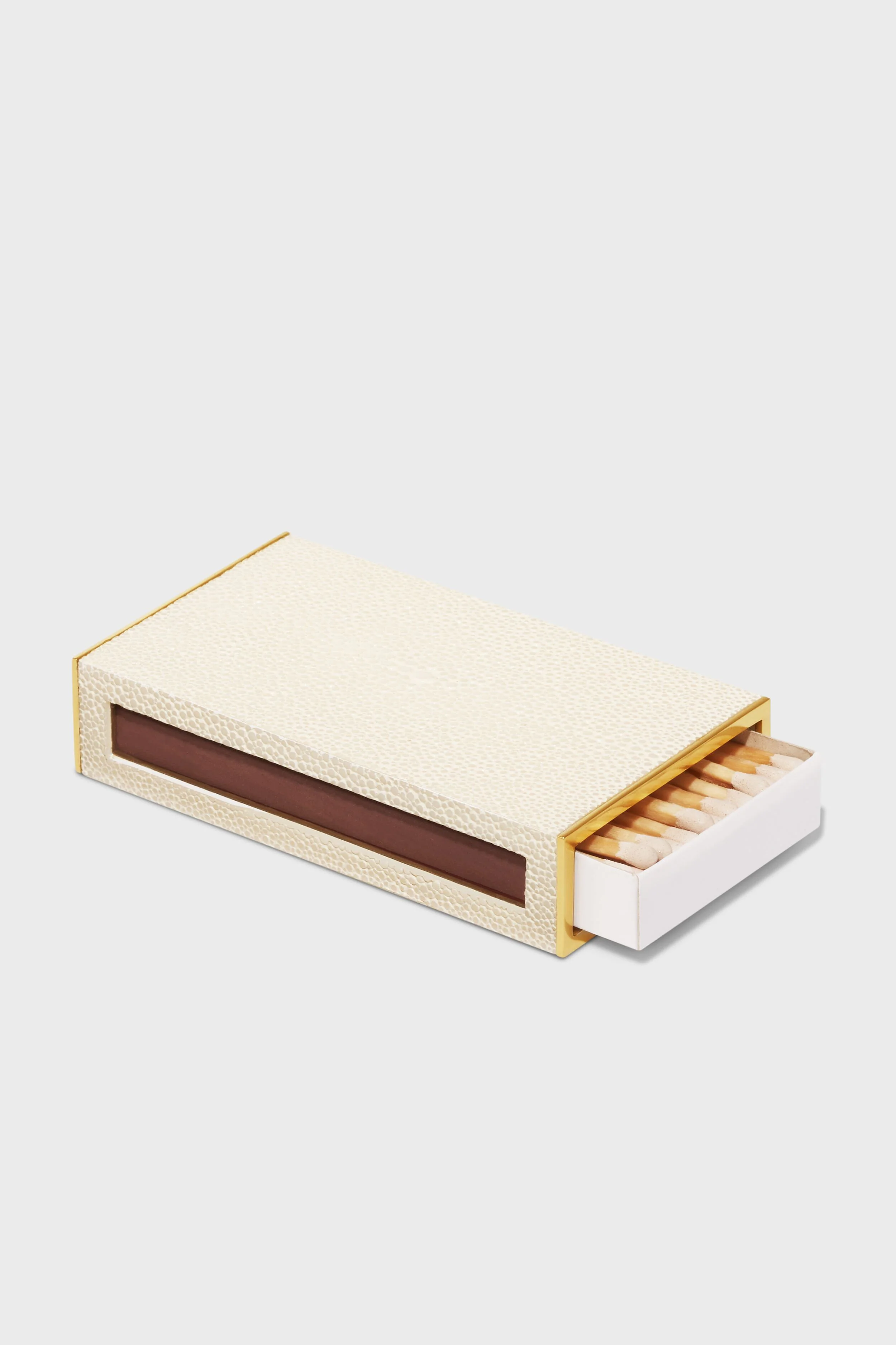 Cream Shagreen Matchbox Sleeve - Image 2
