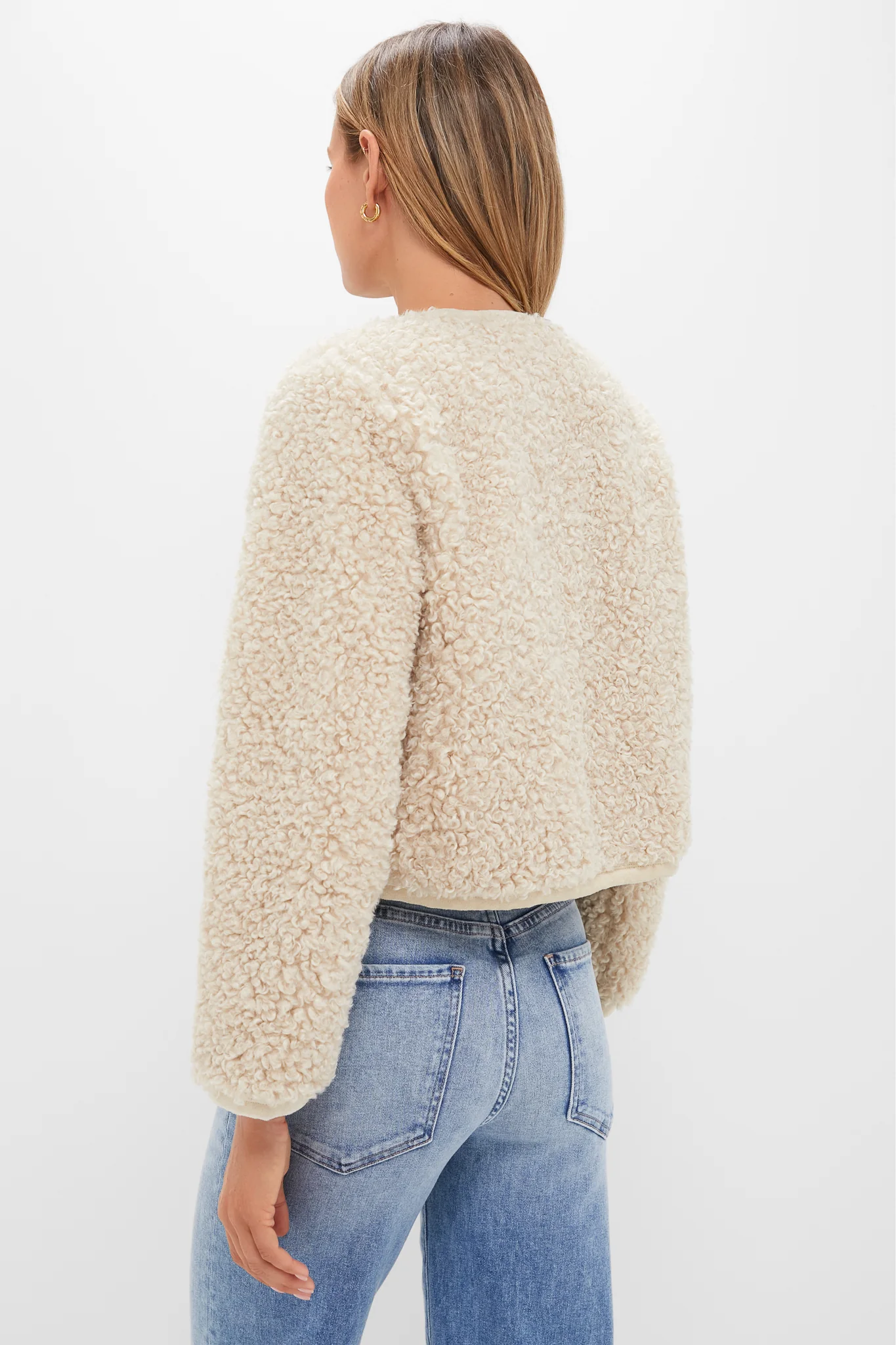 Cream Sherpa Cameron Jacket - Image 4