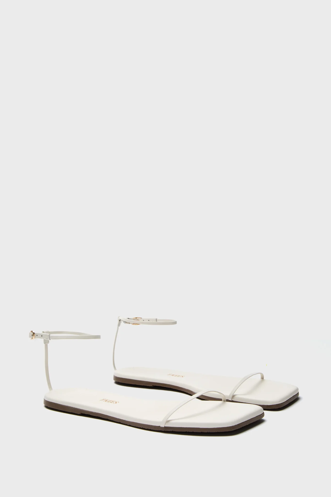 Cream Square Toe Twiggy Sandals - Image 5
