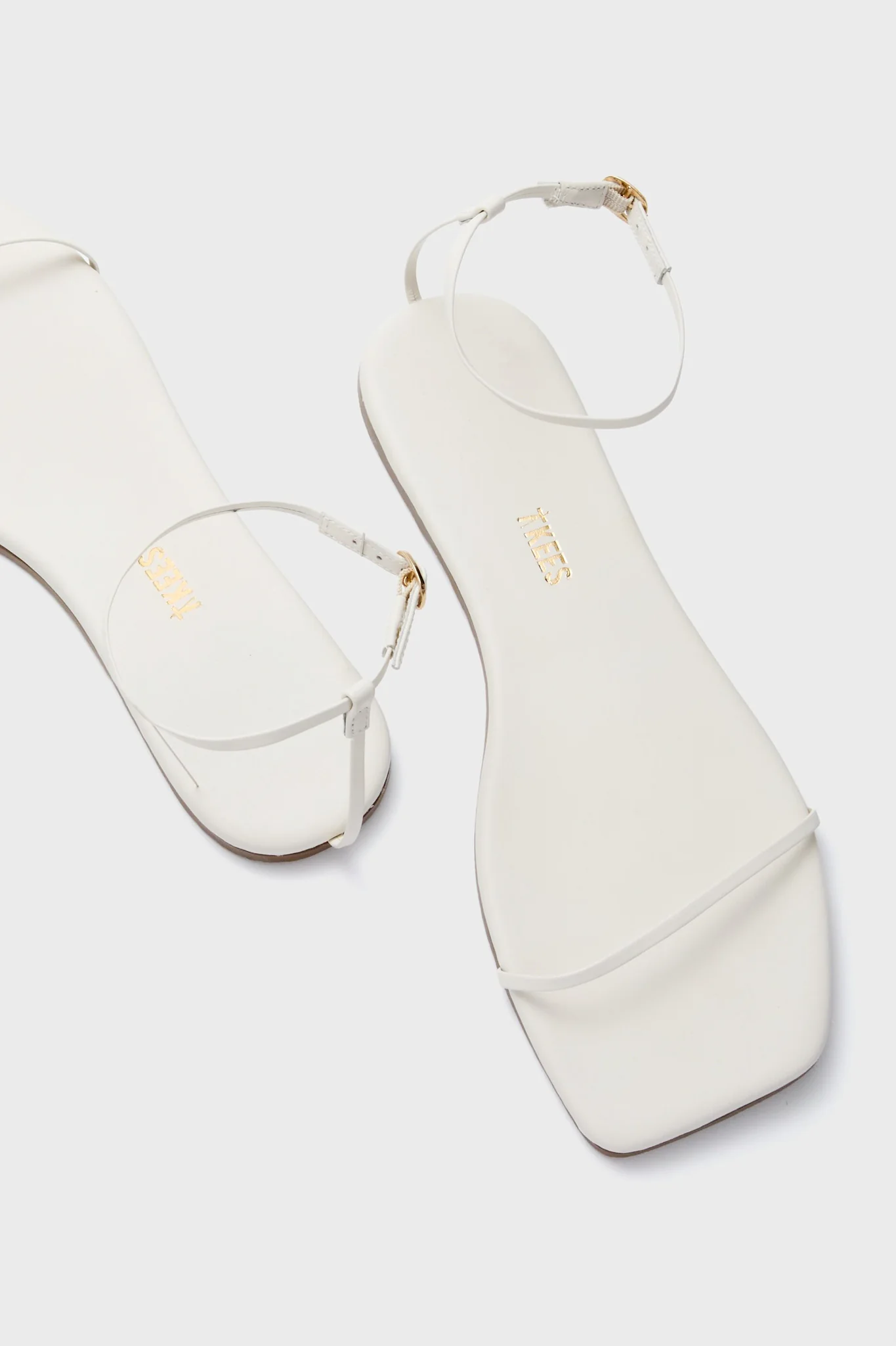 Cream Square Toe Twiggy Sandals - Image 6