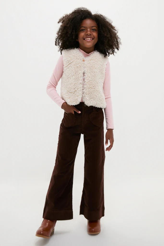 Cream Teddy Vest - Image 2
