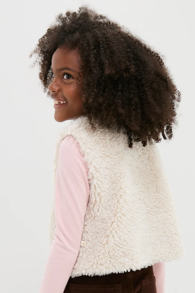 Cream Teddy Vest - Image 4