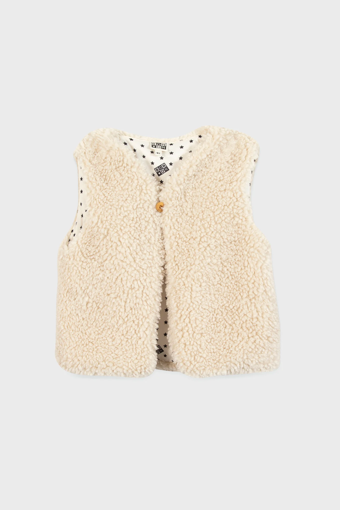 Cream Teddy Vest - Image 5