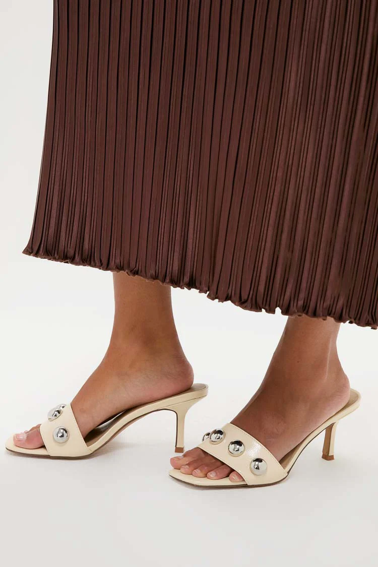 Cream Theo Heels - Image 2