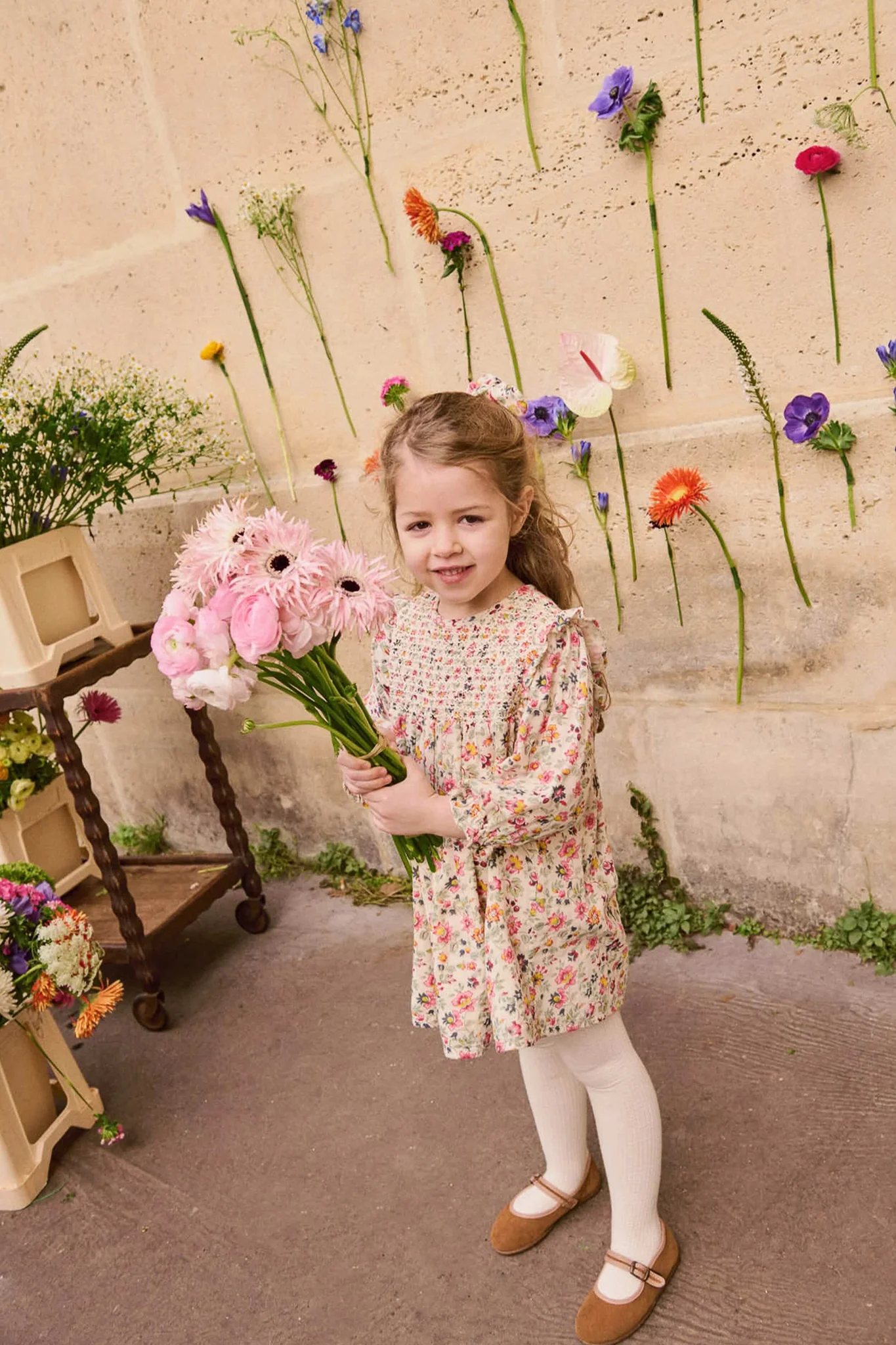 Cream Wild Flowers Saralou Dress - Image 4