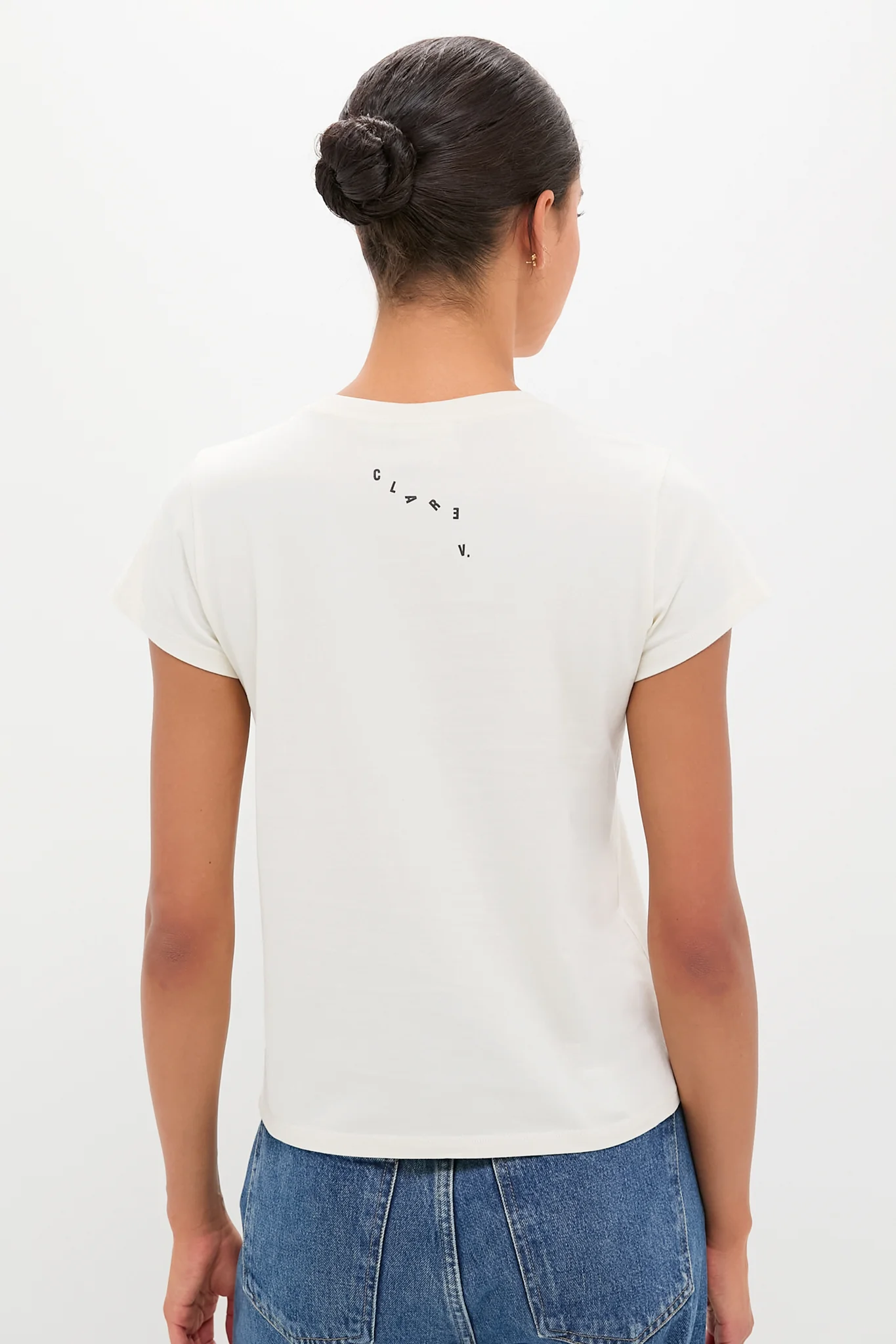 Cream with Multi C'est La Vie Classic Tee - Image 3