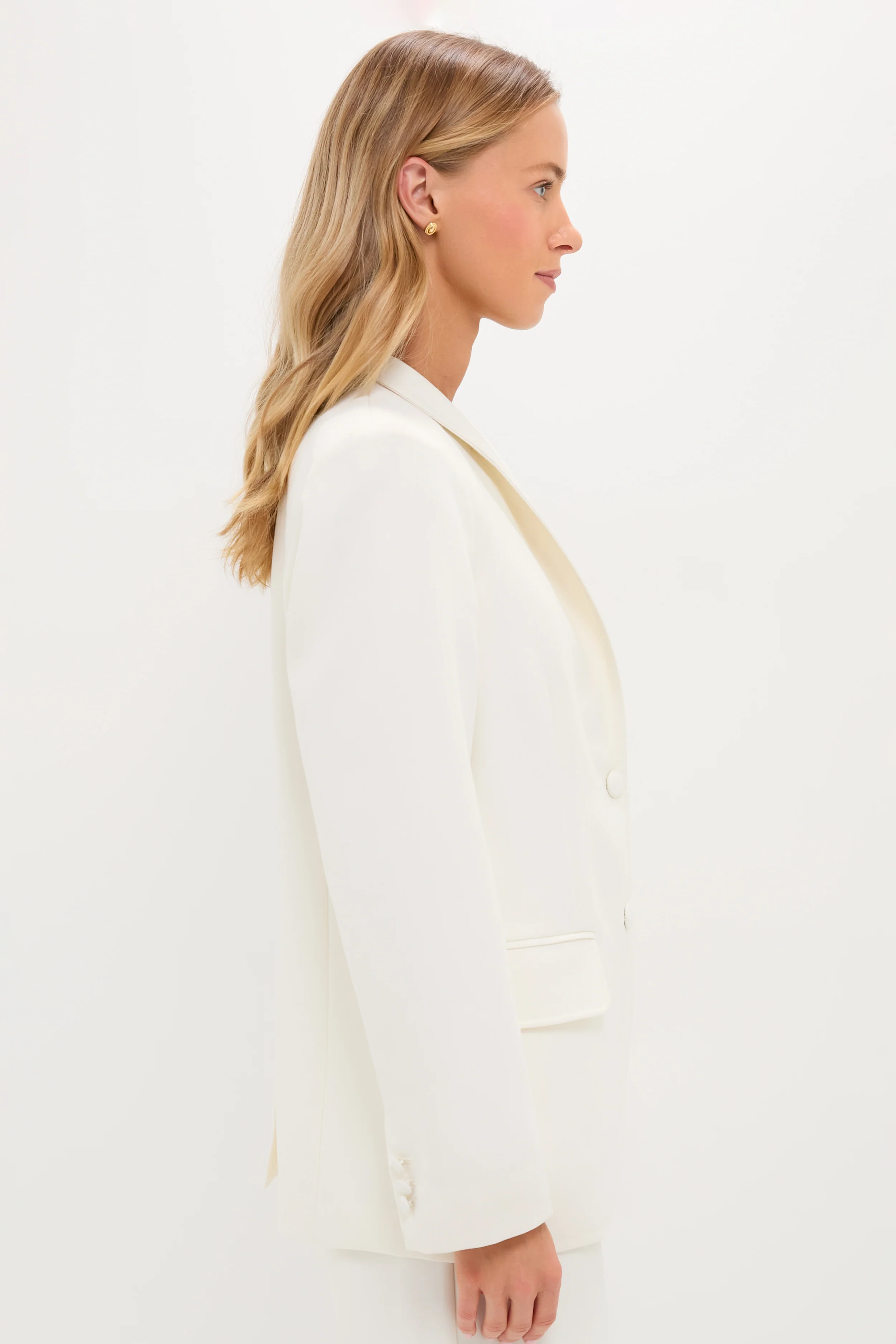 Cream Wool Warner Blazer - Image 3
