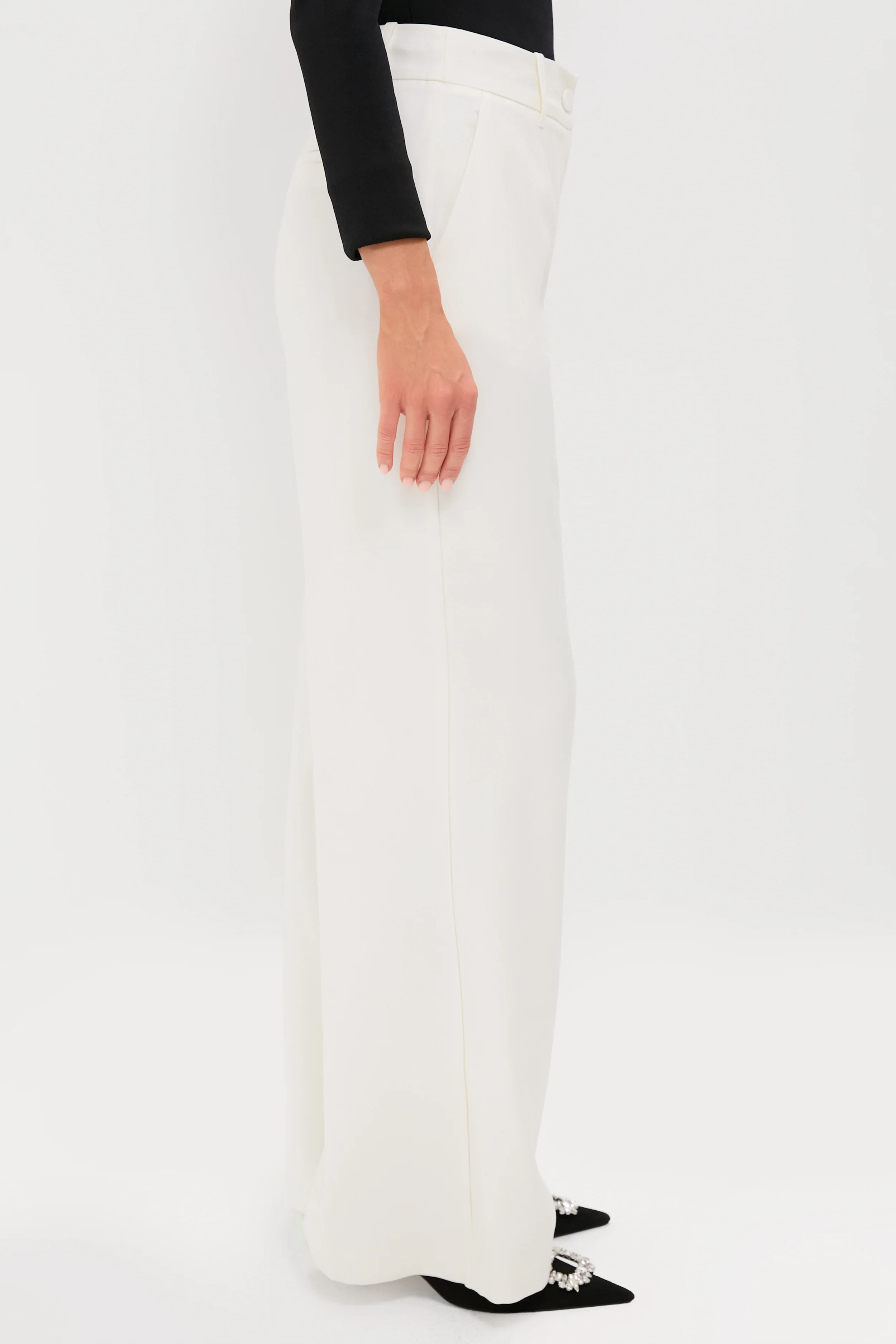 Cream Wool Watson Pants - Image 3
