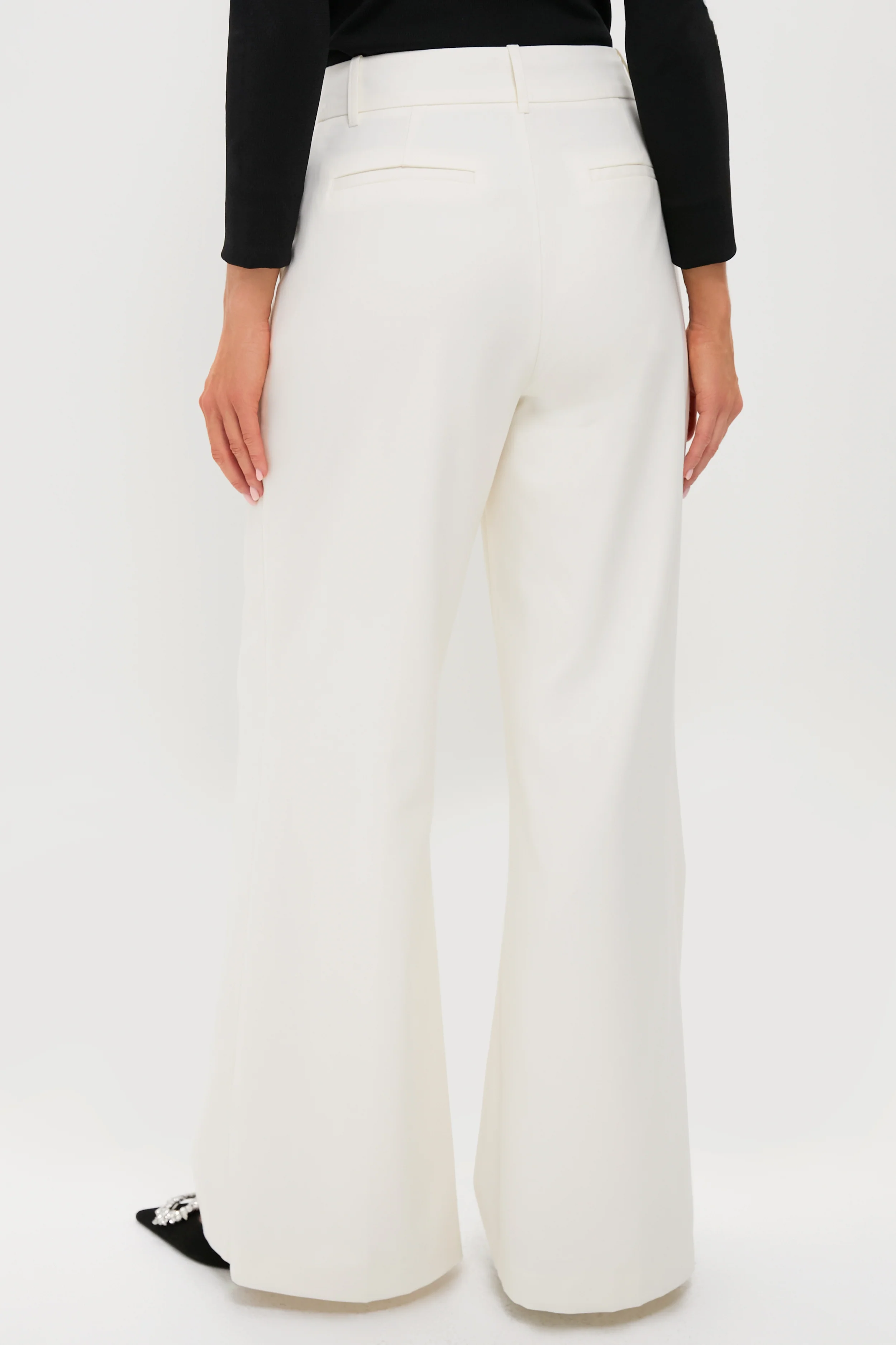 Cream Wool Watson Pants - Image 4