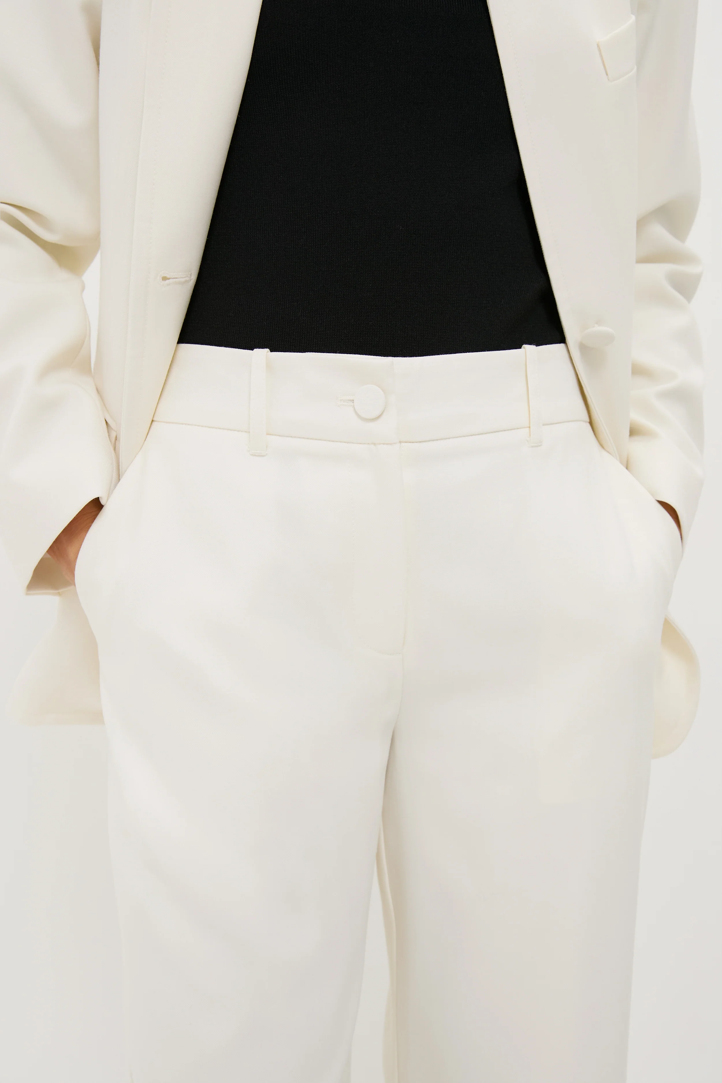 Cream Wool Watson Pants - Image 5