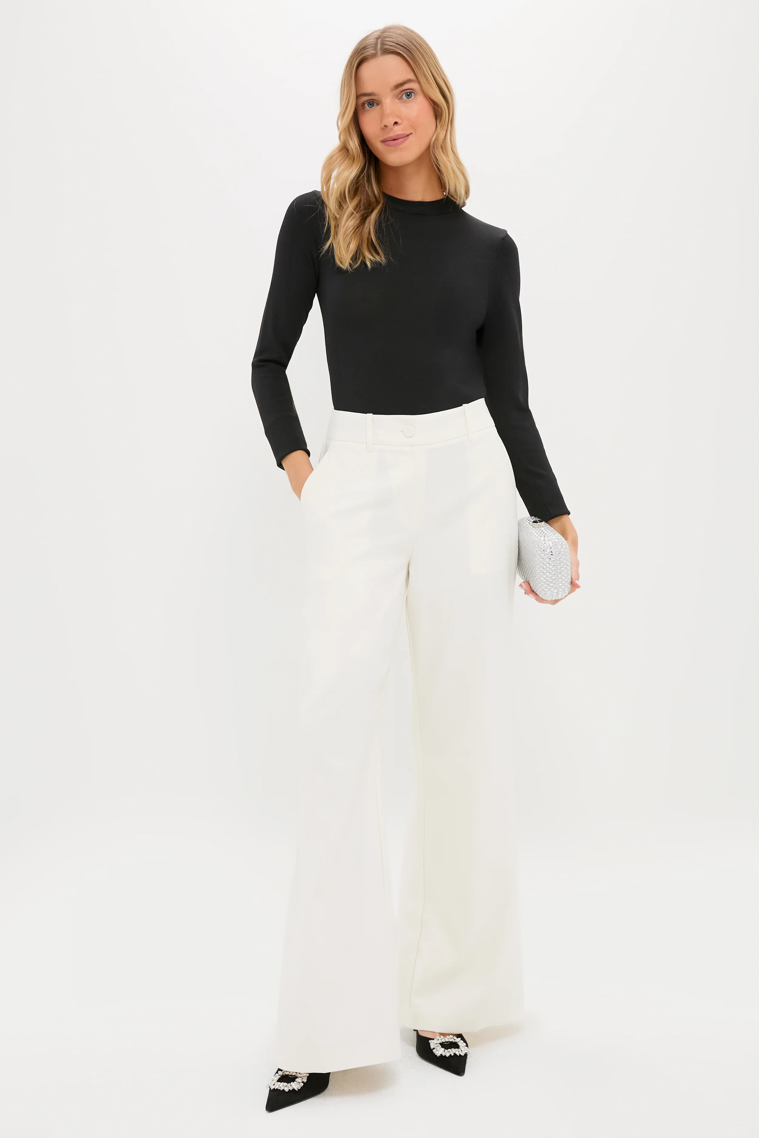 Cream Wool Watson Pants - Image 7