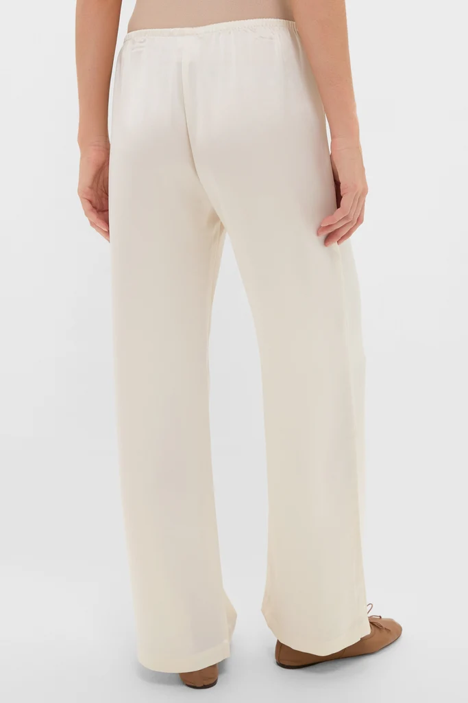 Creme Barb Wide Leg Pants - Image 4