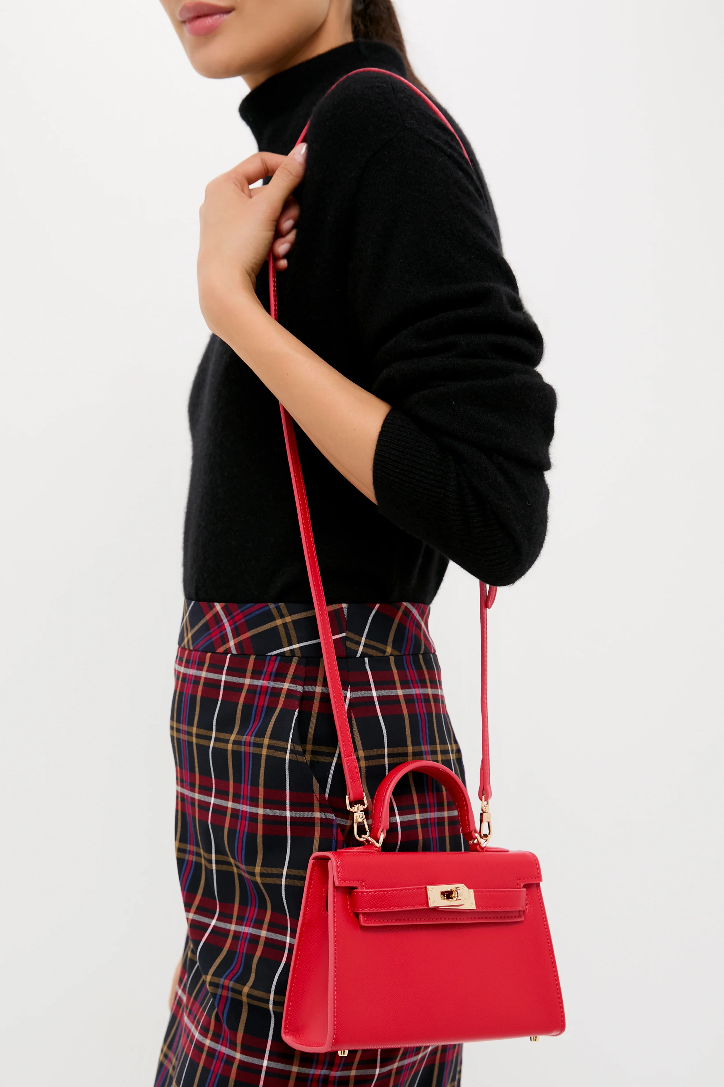 Crimson Hariette Handle Bag - Image 2