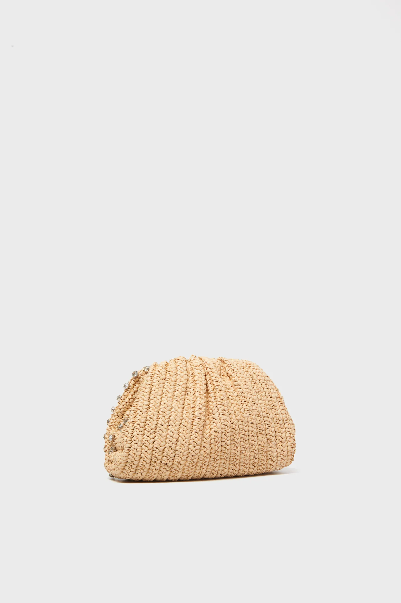 Crochet Natural Raffia Bailey Clutch - Image 4