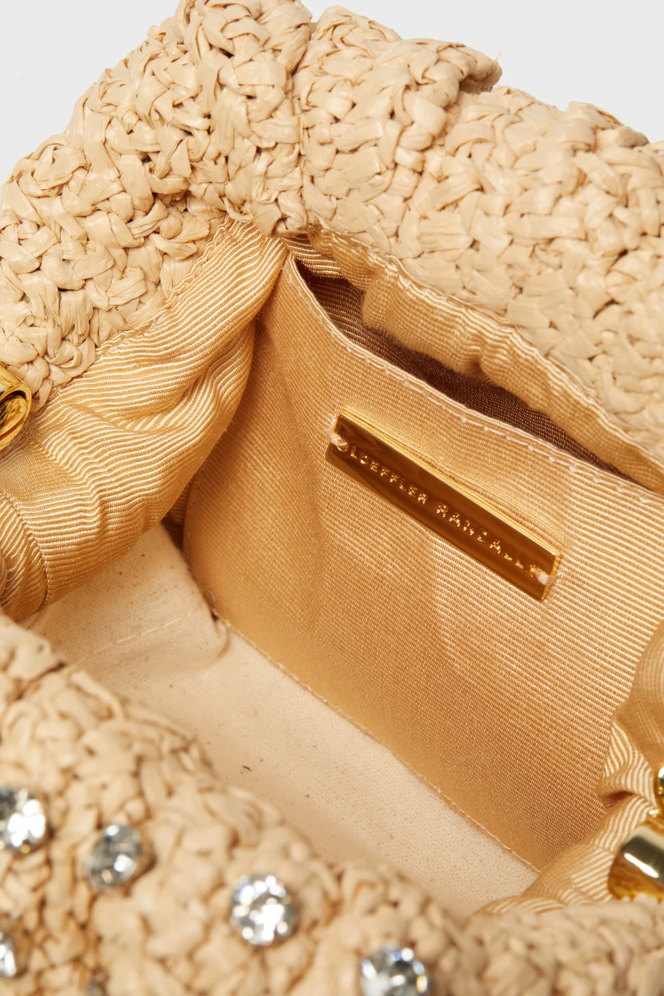 Crochet Natural Raffia Bailey Clutch - Image 5