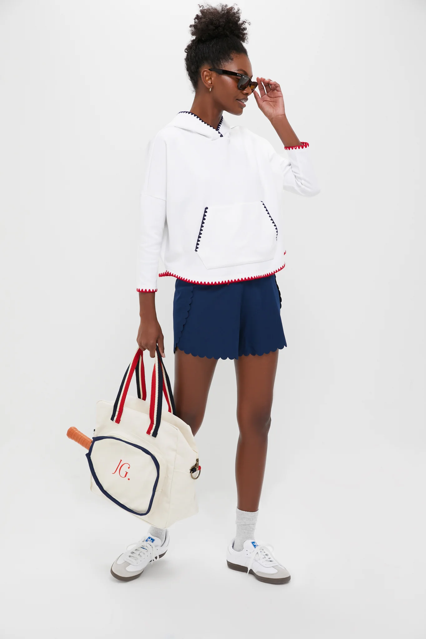 Cropped Americana Eden Sweatshirt - Image 2