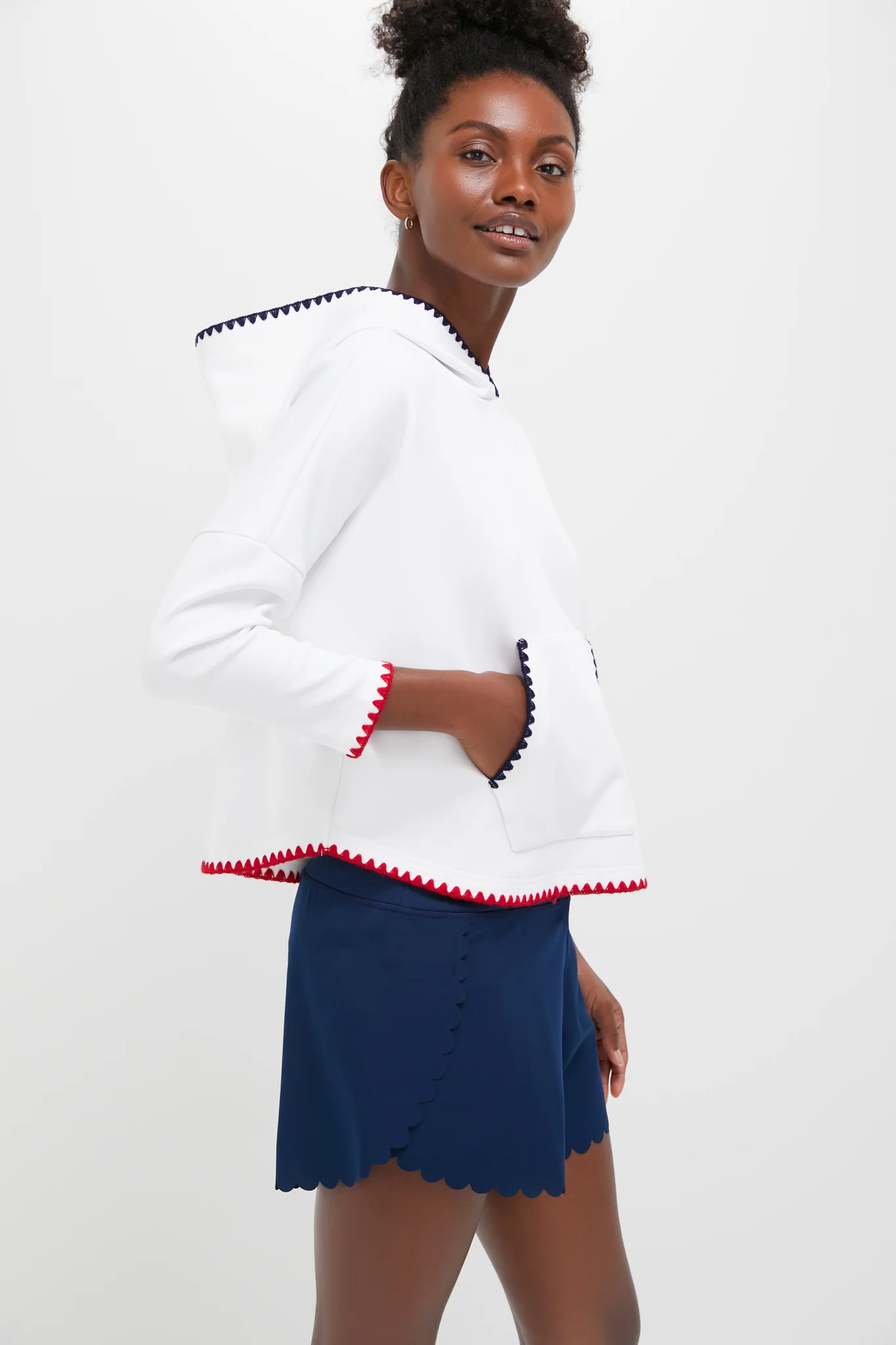 Cropped Americana Eden Sweatshirt - Image 3