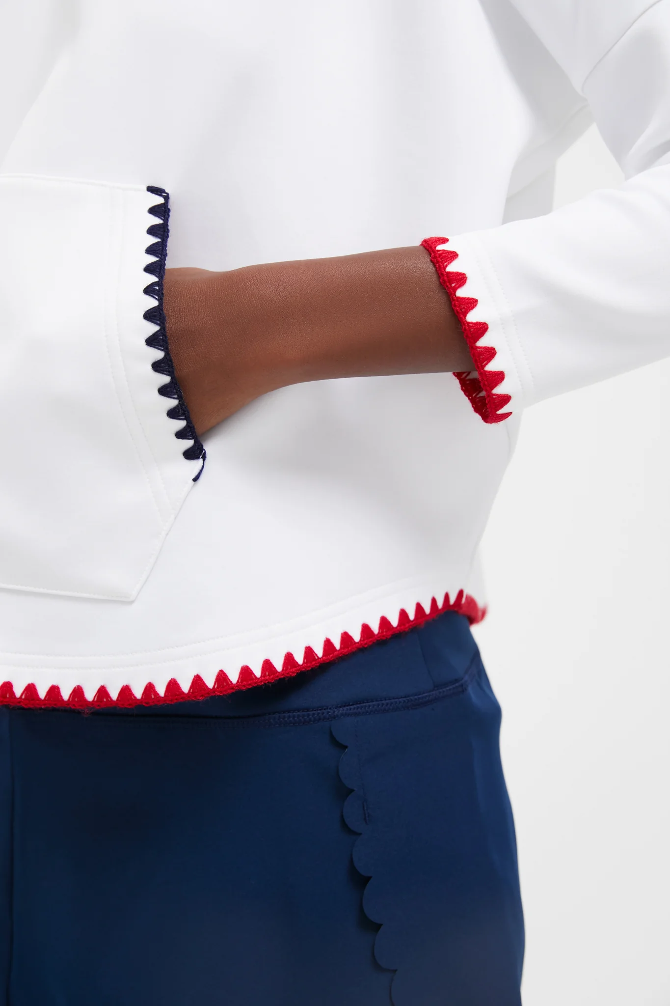 Cropped Americana Eden Sweatshirt - Image 5