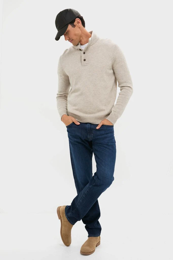 Oat Cashmere Wool Button-Up - Image 6