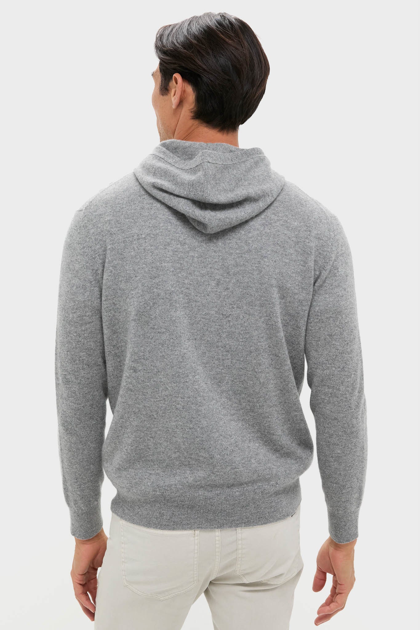 Gray Cashmere Hoodie - Image 4