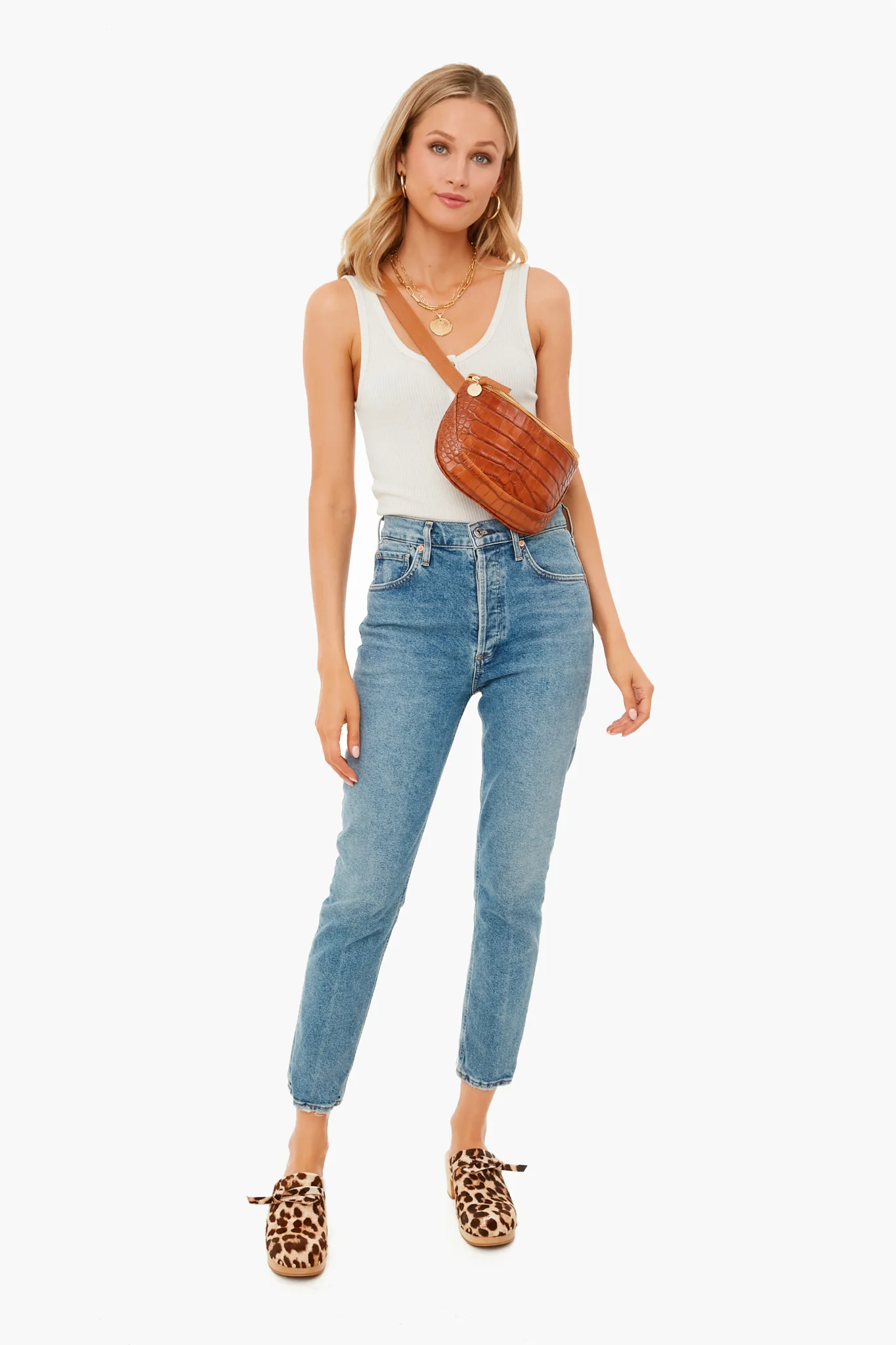Cuoio Autumn Croco Fanny Pack - Image 3