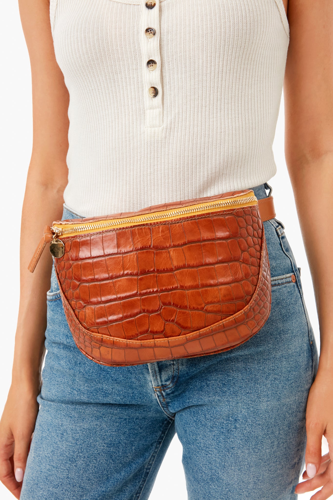 Cuoio Autumn Croco Fanny Pack - Image 4