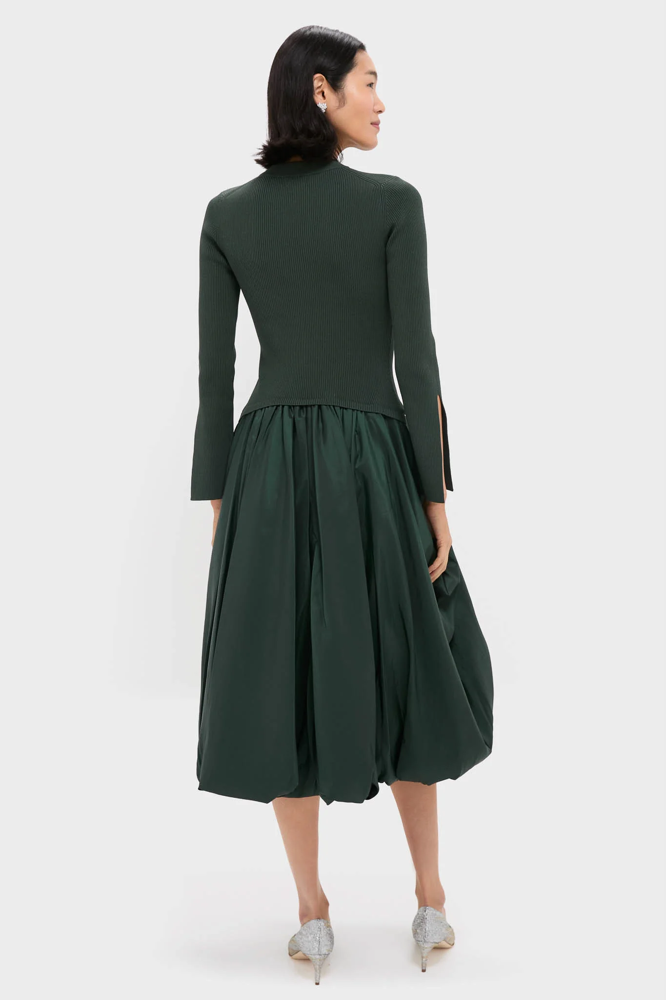 Cypress Kenlie Long Sleeve Mock Neck Midi Dress - Image 4