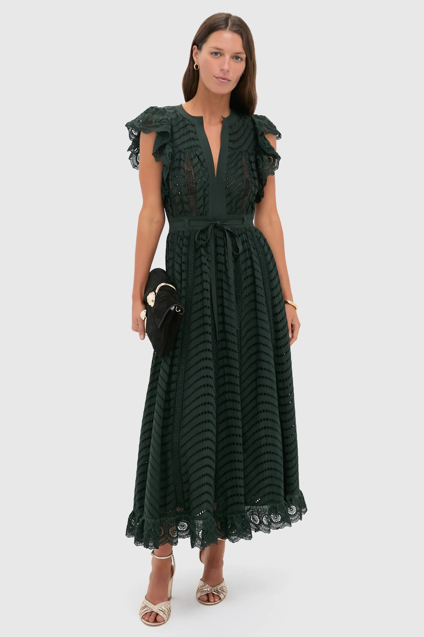 Cypress Olga Flutter Sleeve Midi Dress - Image 2